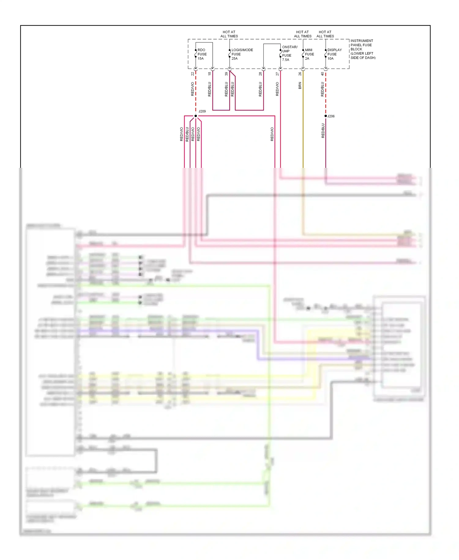 Wiring diagram red/blu for Buick LaCrosse II facelift (2013-2016) (23 of 30)