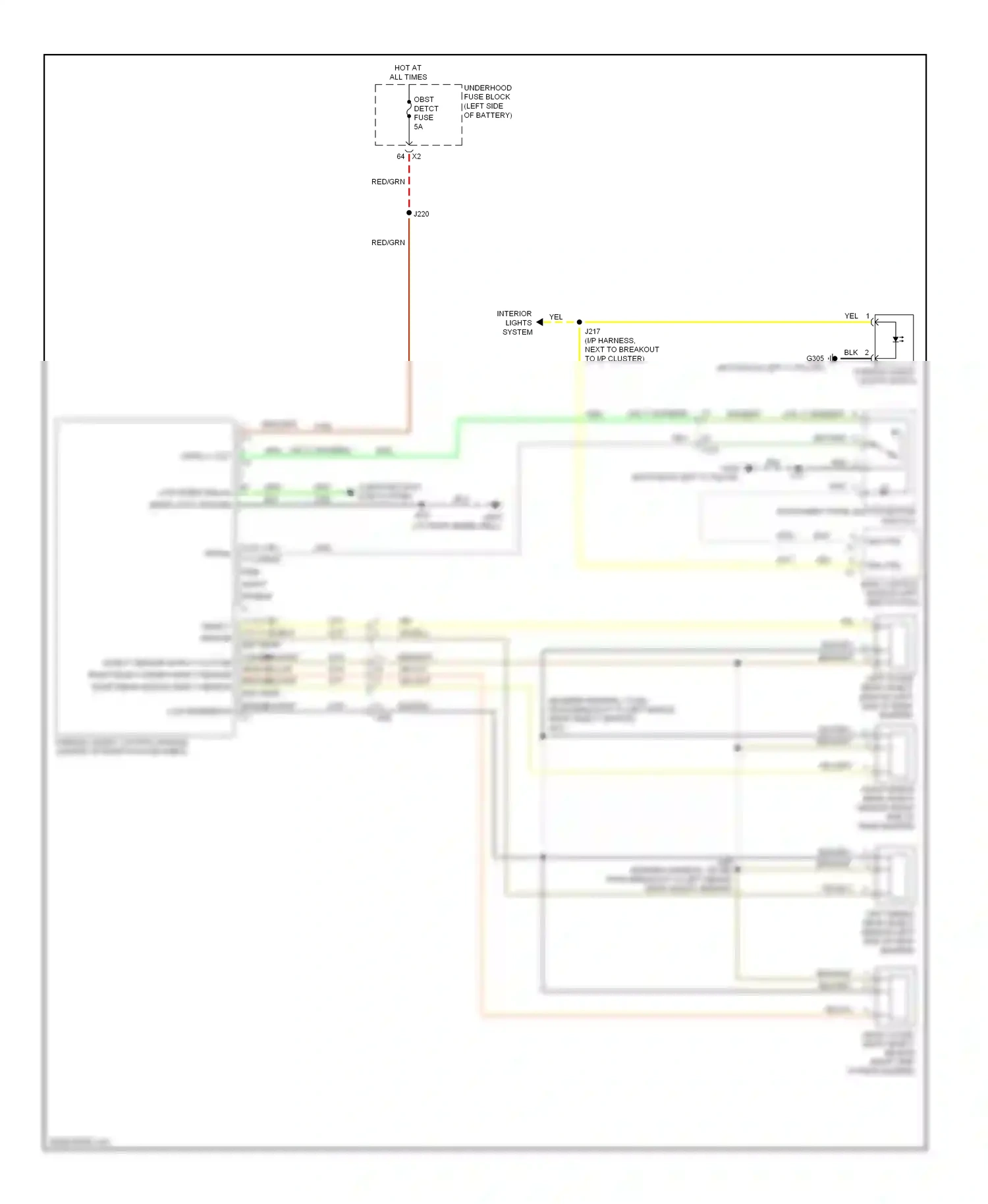 Wiring diagram red/grn for Buick LaCrosse II facelift (2013-2016) (7 of 13)
