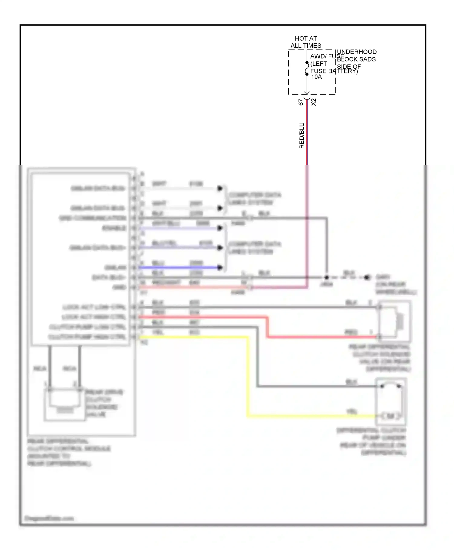 Wiring diagram wht/blu for Buick LaCrosse II facelift (2013-2016) (21 of 26)