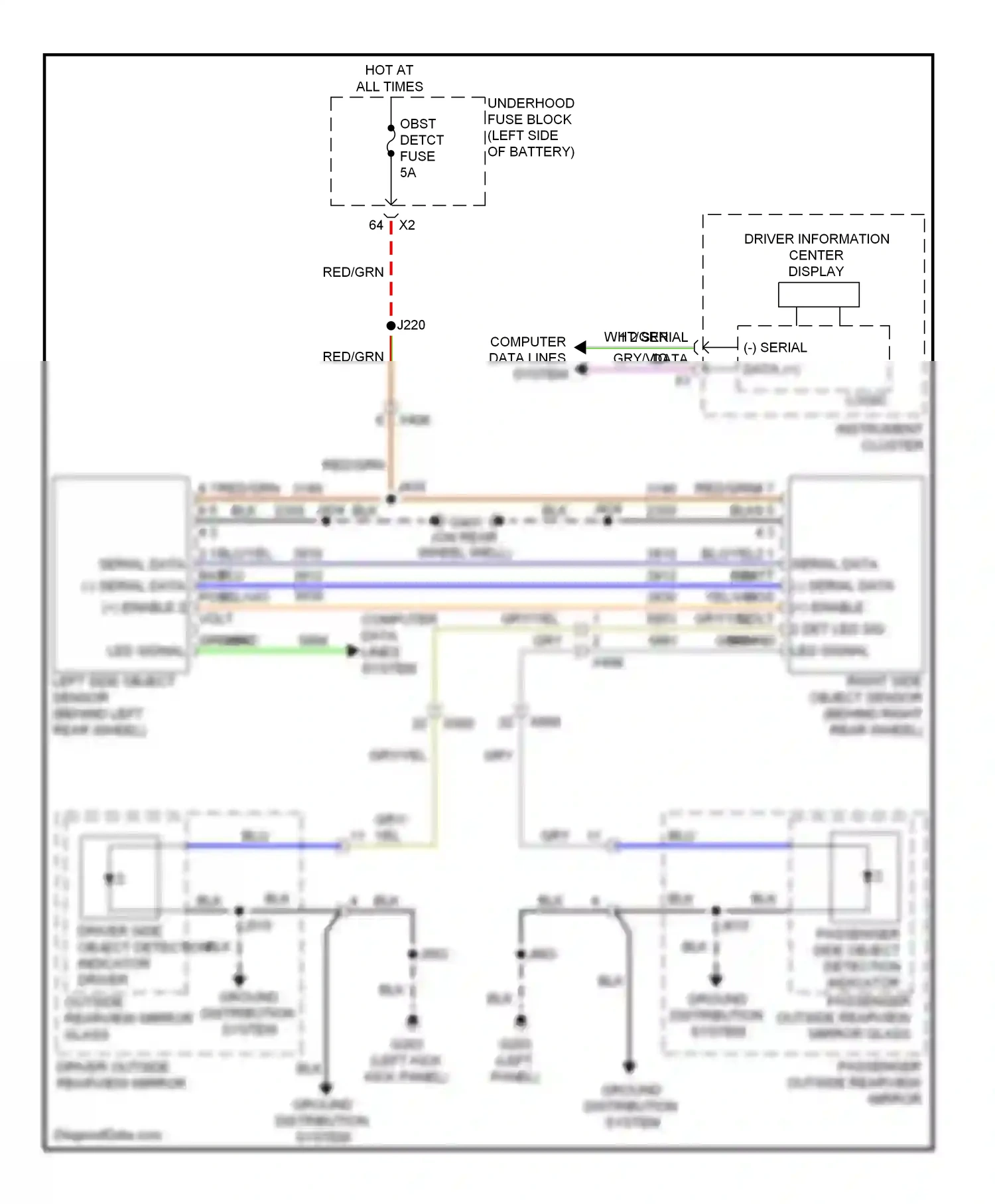 Wiring diagram yel for Buick LaCrosse II facelift (2013-2016) (41 of 91)