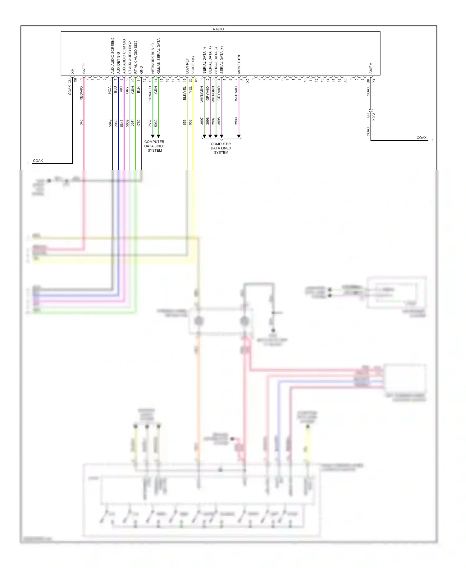 Wiring diagram yel/blu for Buick LaCrosse II facelift (2013-2016) (6 of 10)