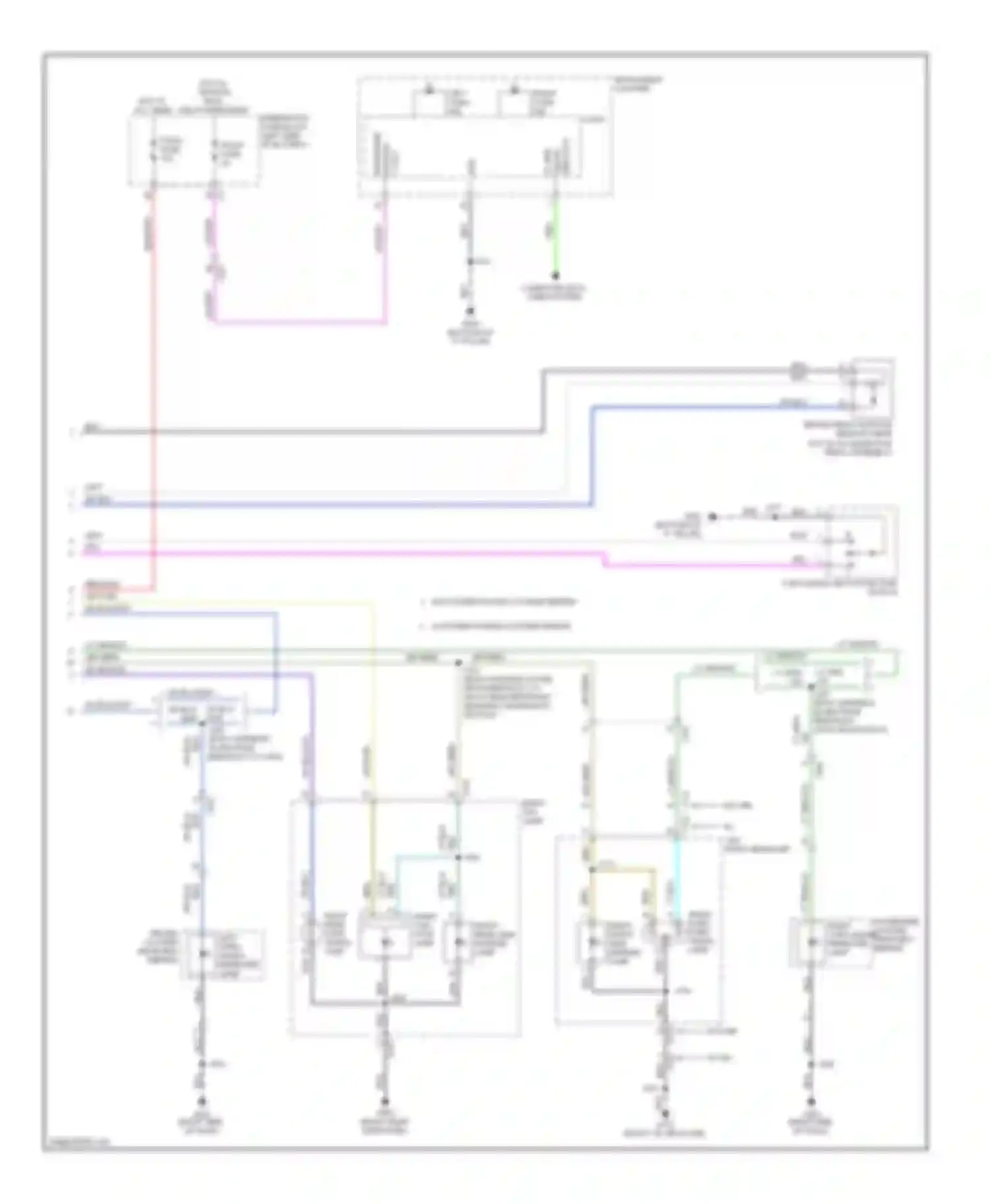 LaCrosse Buick II (2009-2013): Exterior lamps circuit (2 of 2)