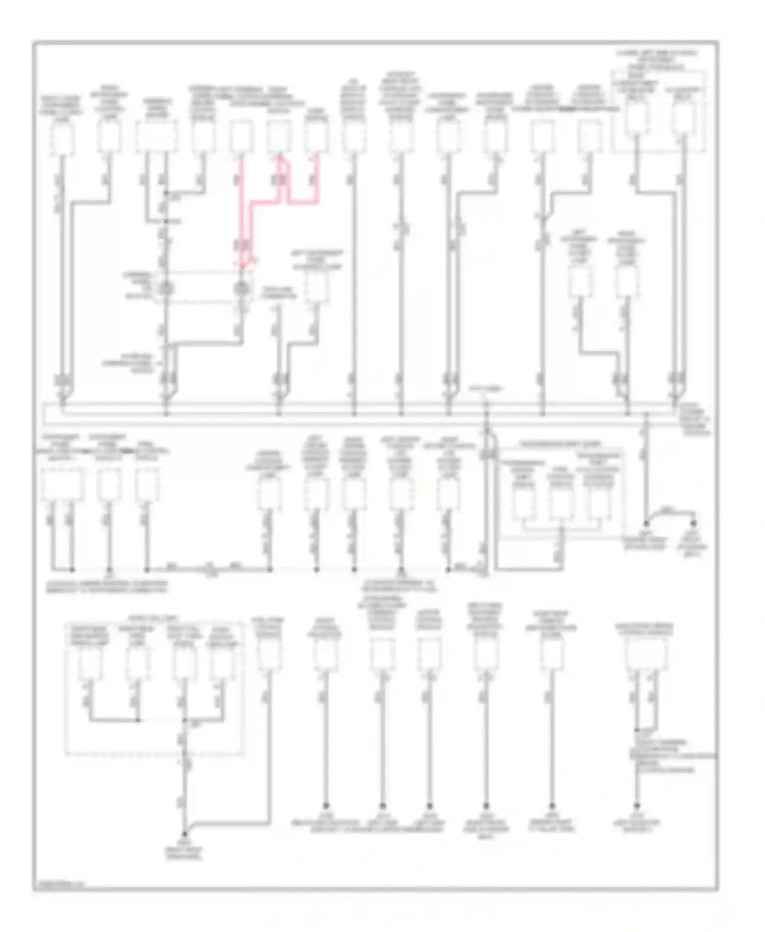 LaCrosse Buick II (2009-2013): Ground distribution circuit (3 of 4)