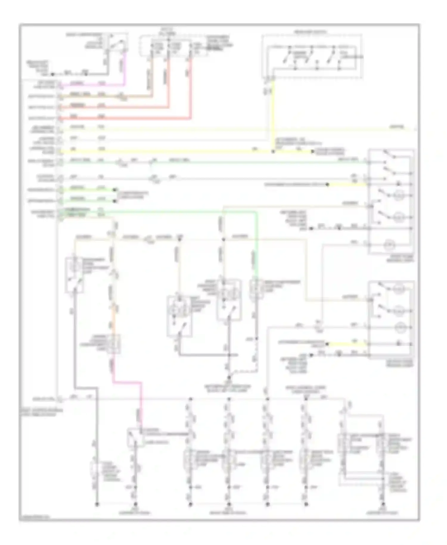 LaCrosse Buick II (2009-2013): Courtesy lamps circuit (1 of 2)
