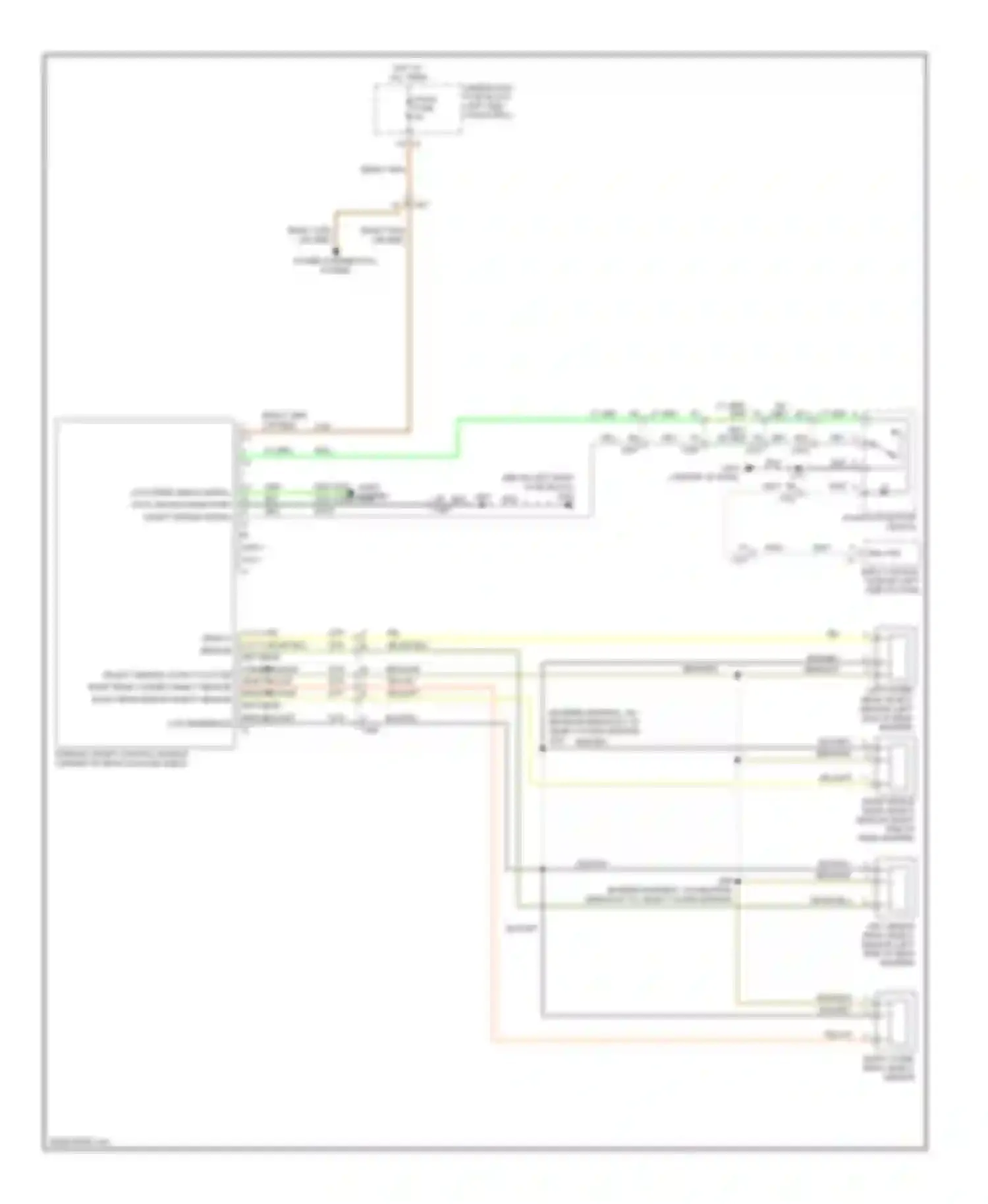 LaCrosse Buick II (2009-2013): Parking assistant circuit, without spo accessory