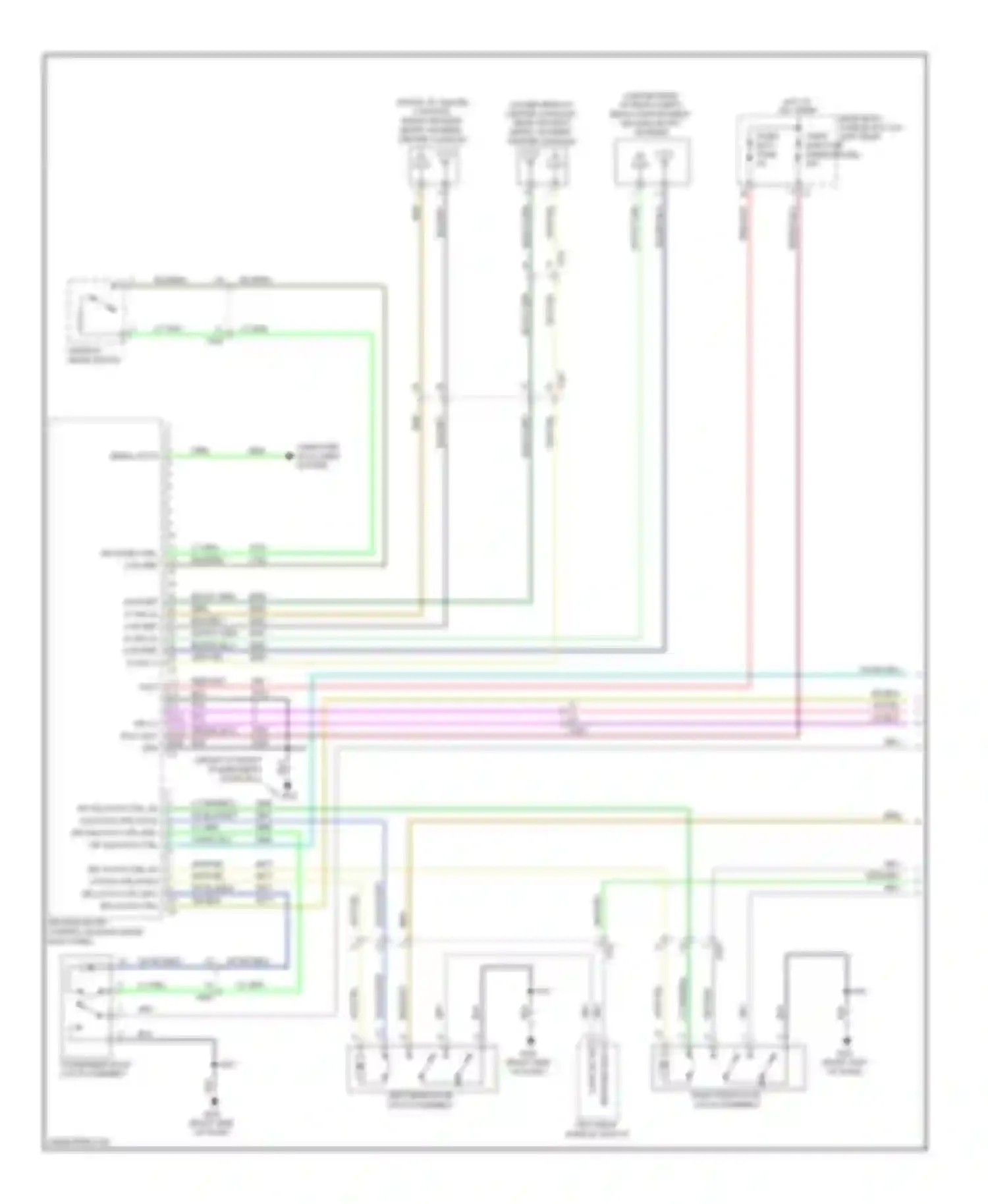 LaCrosse Buick II (2009-2013): Power door locks circuit, with passive keyless entry (1 of 3)