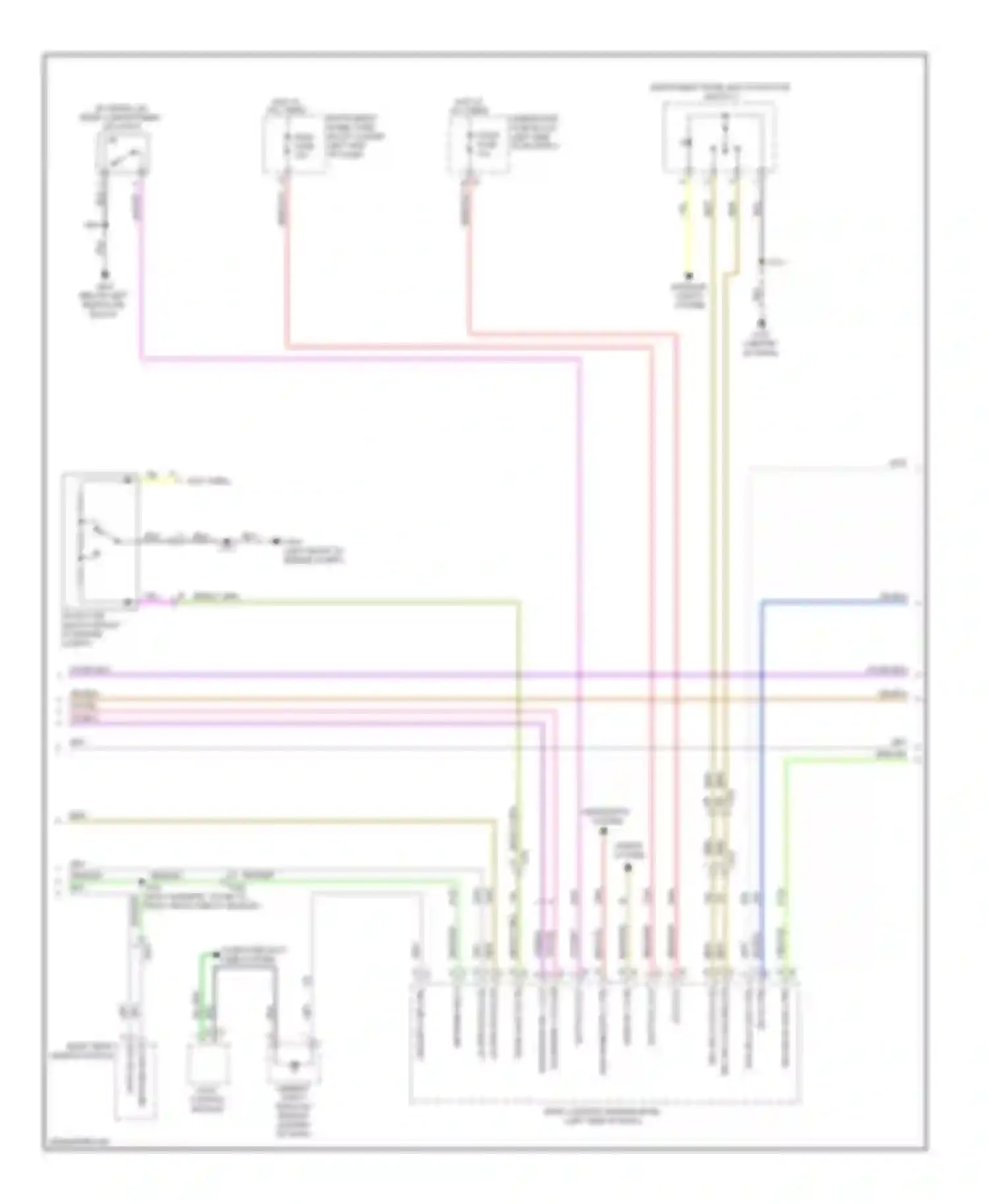 LaCrosse Buick II (2009-2013): Power door locks circuit, with passive keyless entry (2 of 3)