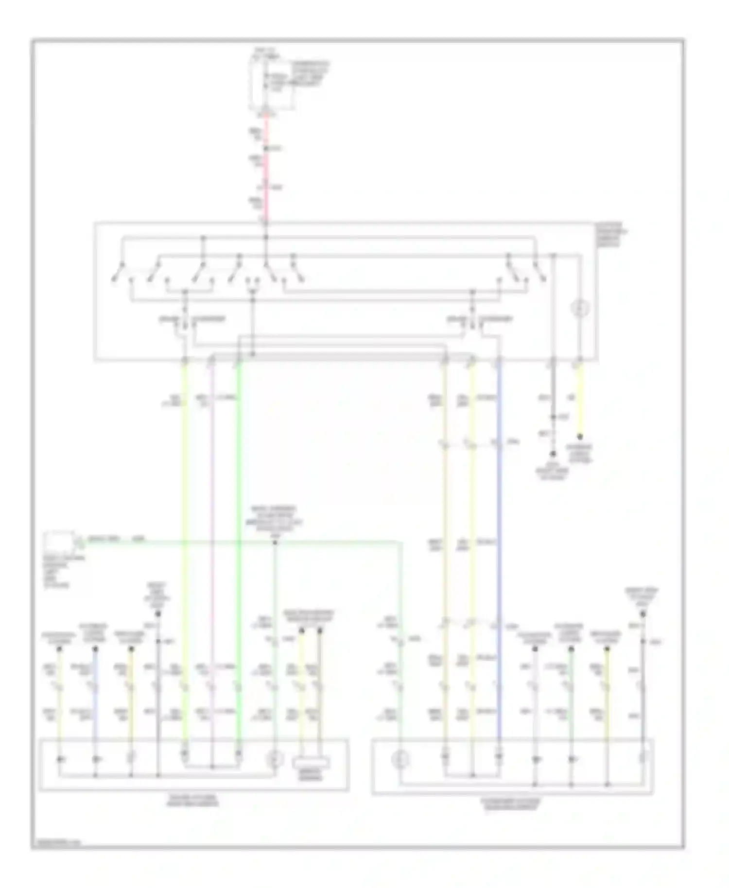 LaCrosse Buick II (2009-2013): Power mirrors circuit