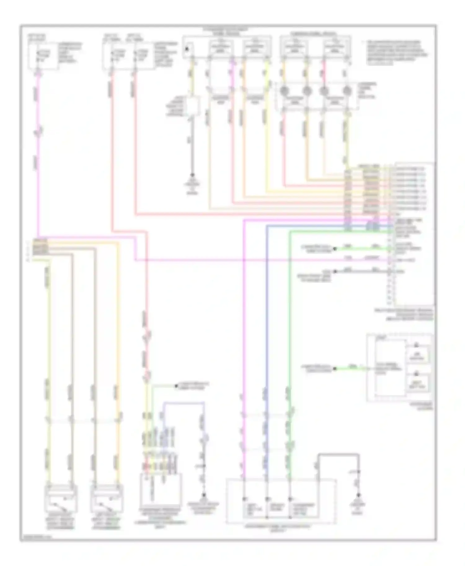 LaCrosse Buick II (2009-2013): Supplemental restraints circuit (2 of 2)