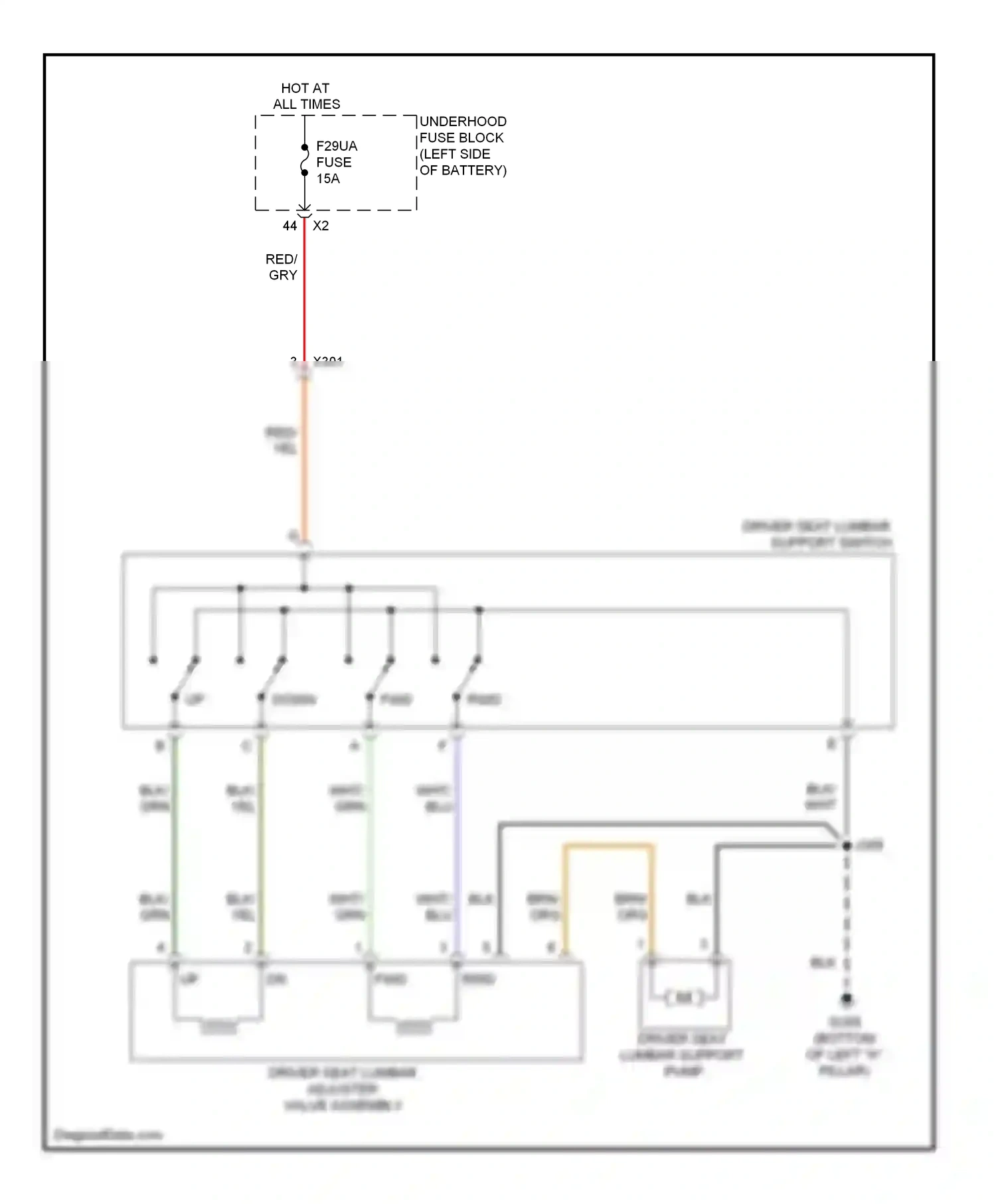 Wiring diagram blu for Buick LaCrosse II (2009-2013) (13 of 15)