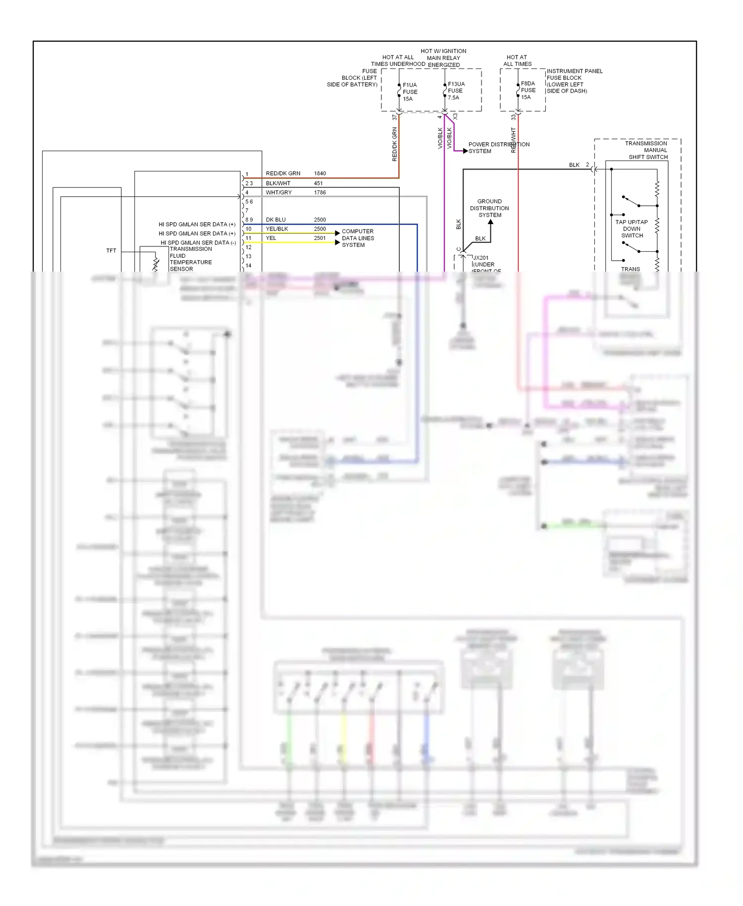 Wiring diagram blu for Buick LaCrosse II (2009-2013) (11 of 15)