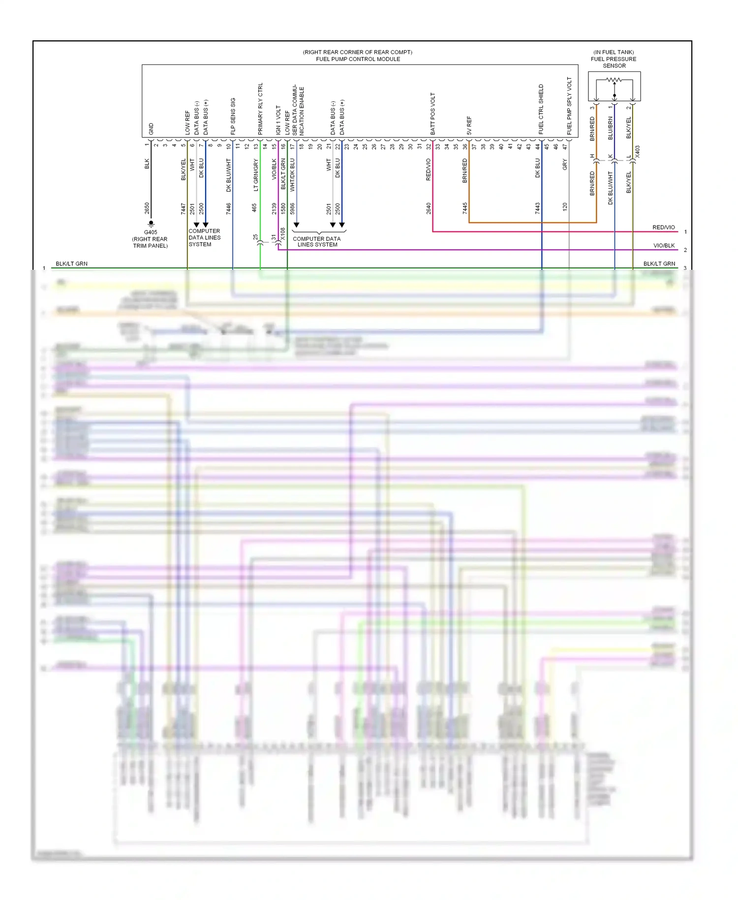 Wiring diagram brn/dk blu for Buick LaCrosse II (2009-2013) (10 of 13)