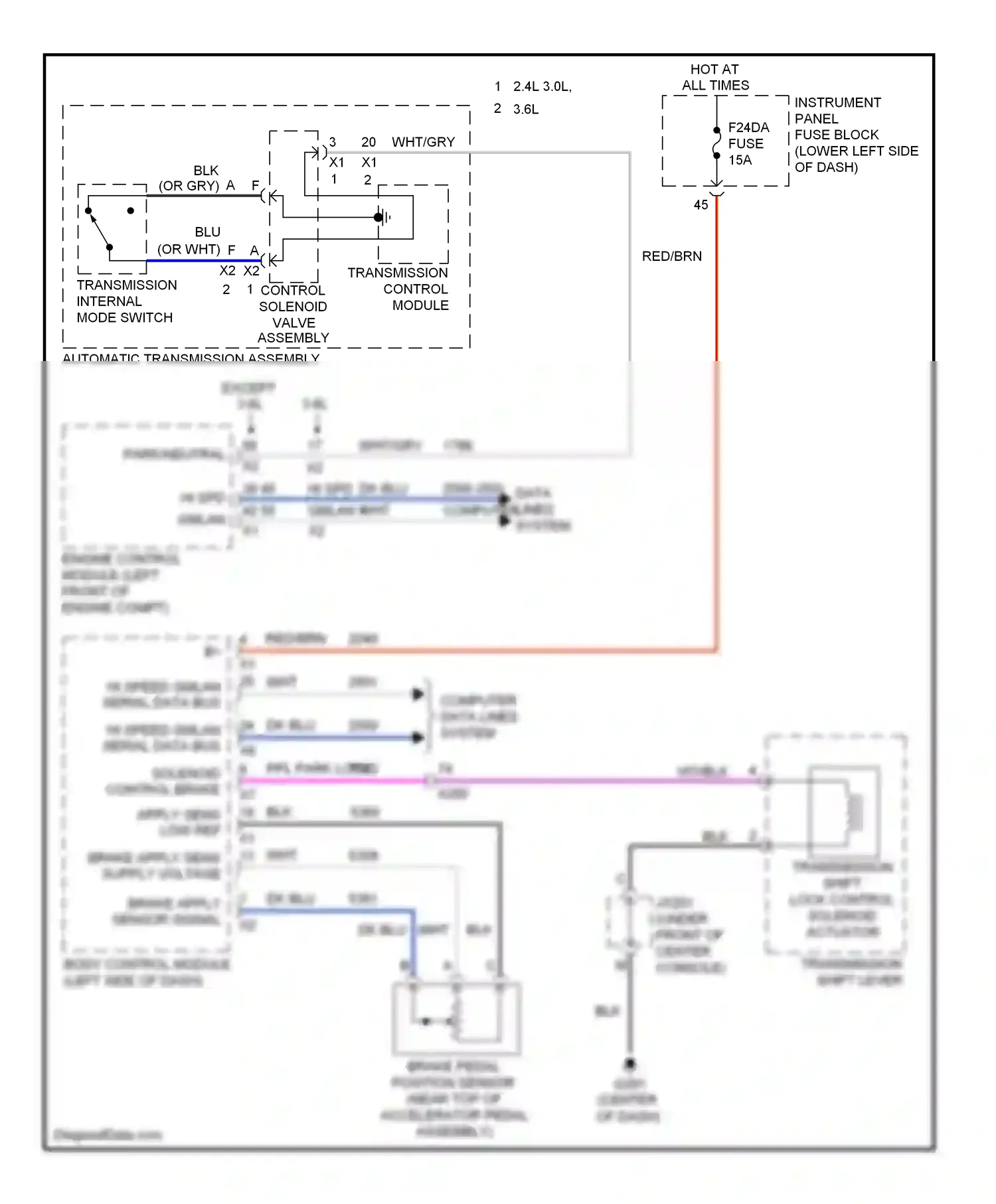Wiring diagram dk blu for Buick LaCrosse II (2009-2013) (58 of 66)