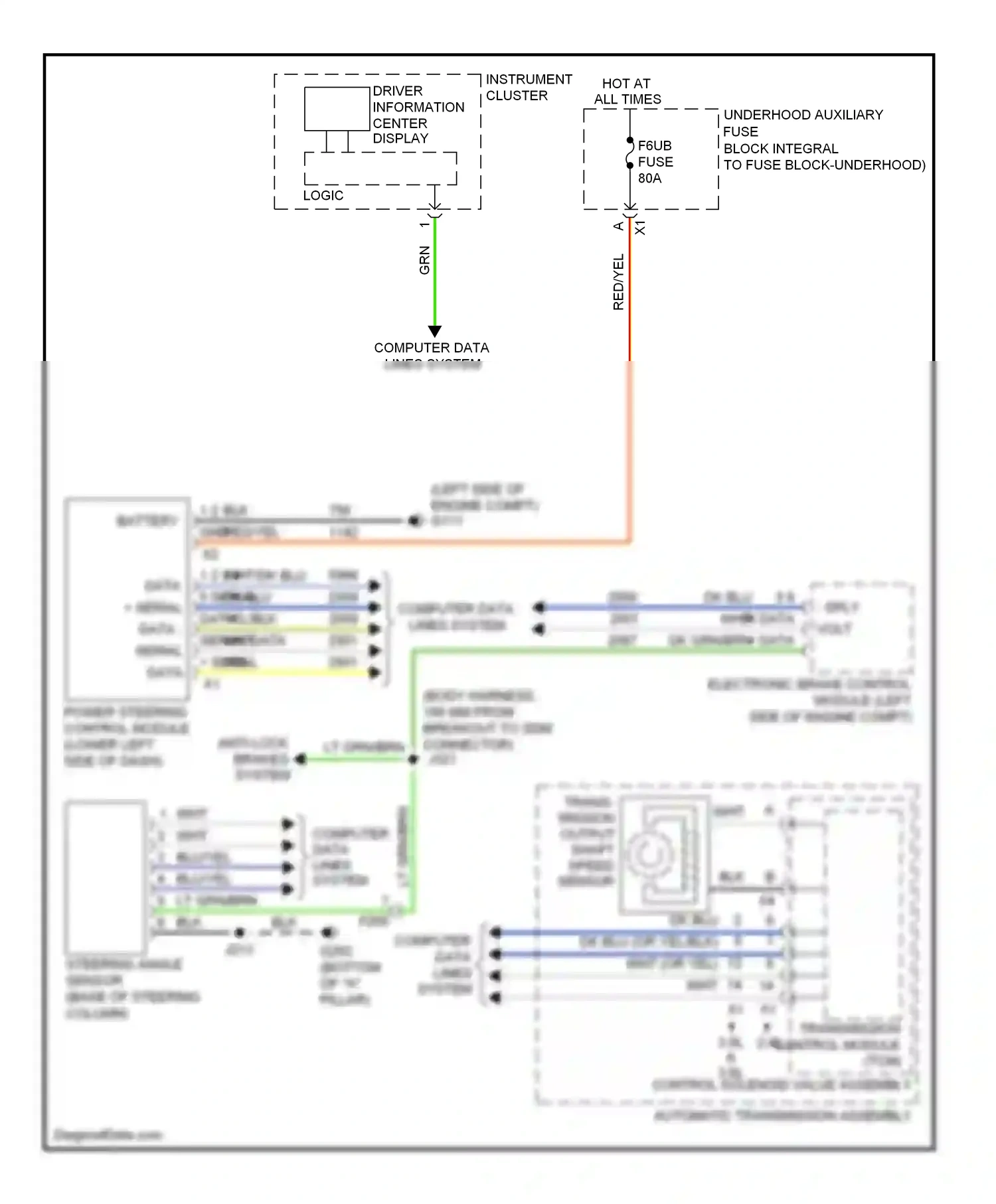 Wiring diagram dk blu for Buick LaCrosse II (2009-2013) (17 of 66)