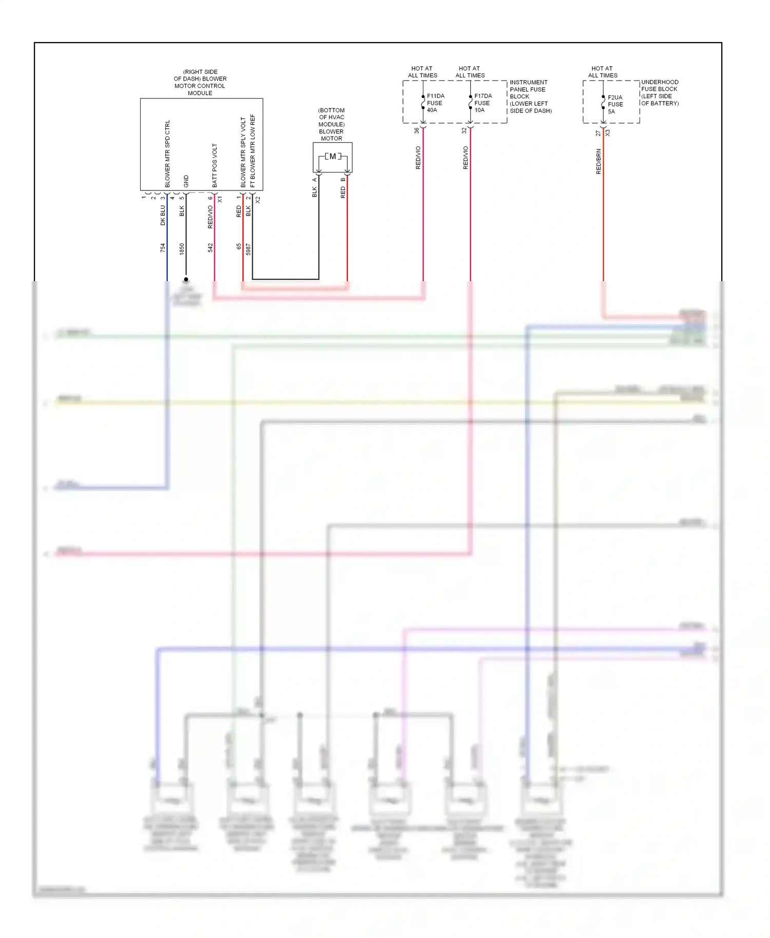 Wiring diagram ft blower mtr low ref for Buick LaCrosse II (2009-2013) (1 of 1)