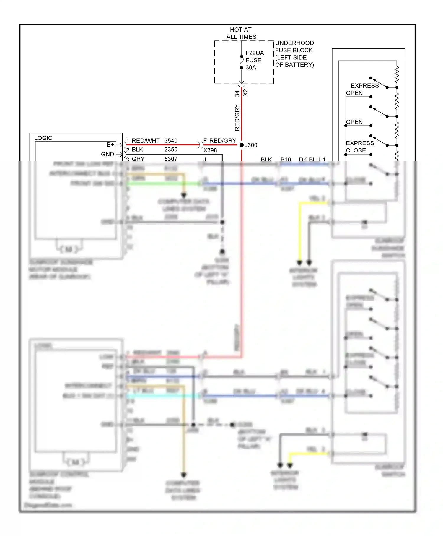 Buick LaCrosse II (2009-2013) gry wiring diagram  (50 of 68)