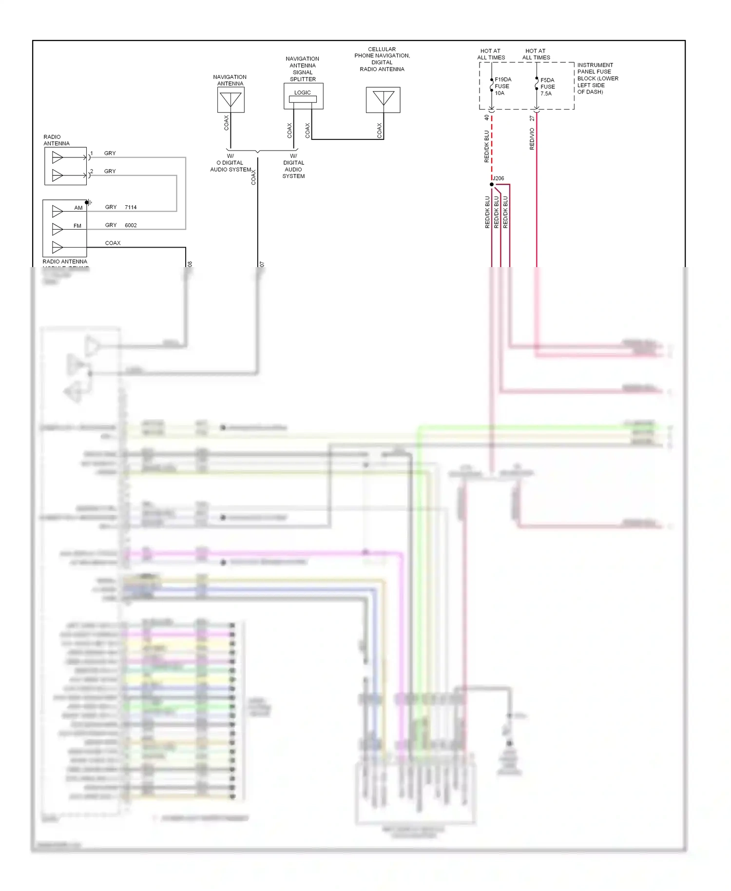 Wiring diagram lt grn/dk blu for Buick LaCrosse II (2009-2013) (1 of 13)