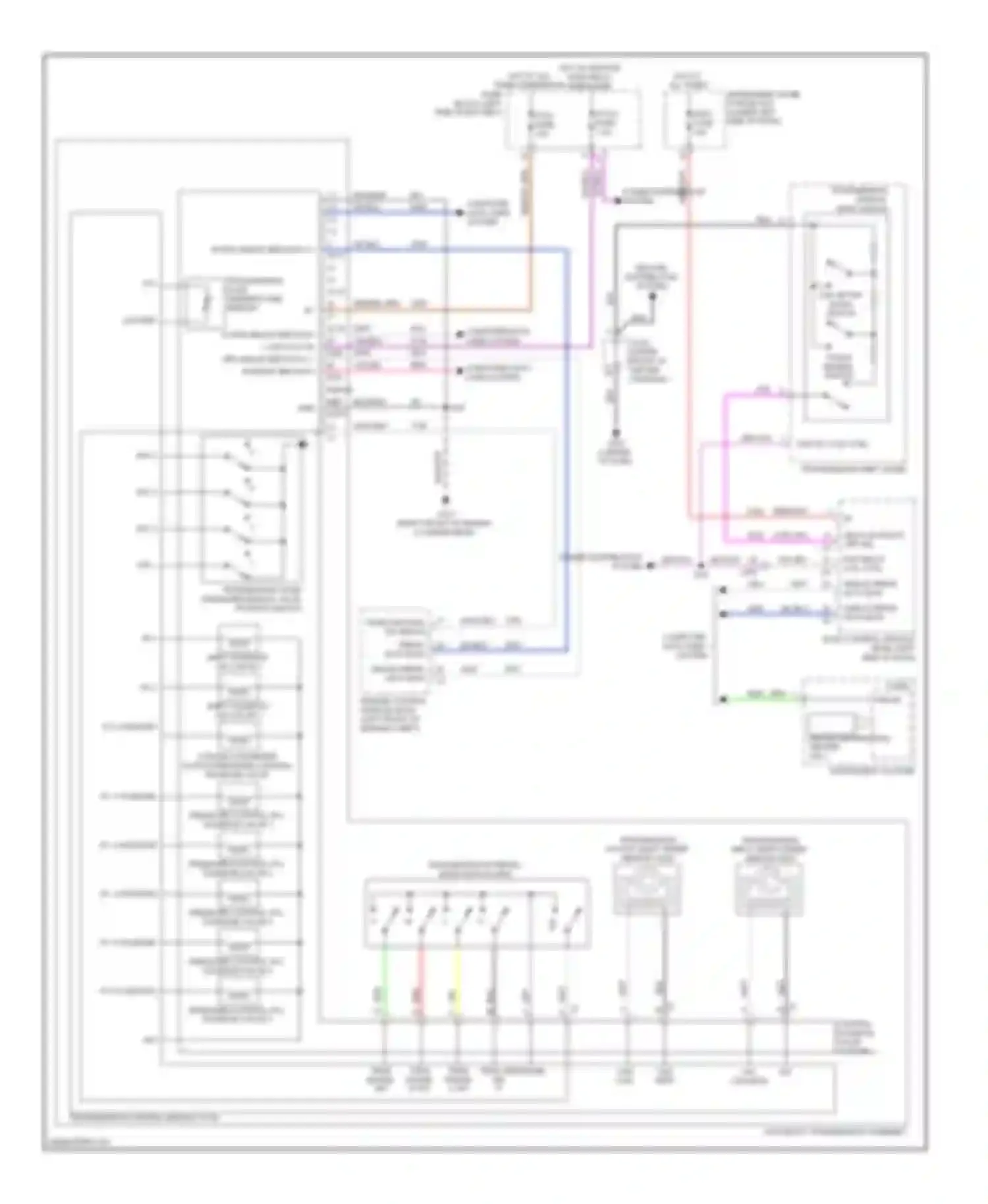 Wiring diagram park/ neutral sig gmlan serial data bus- for Buick LaCrosse II (2009-2013) (1 of 1)