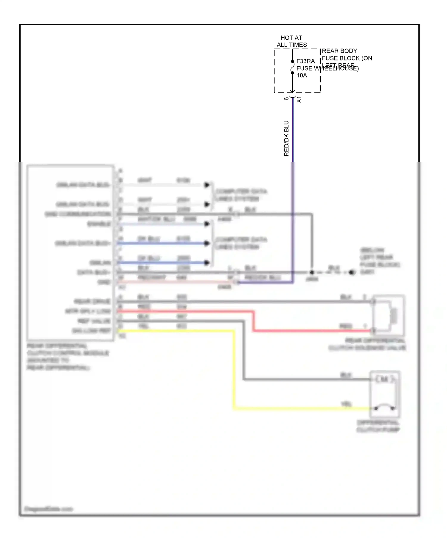 Buick LaCrosse II (2009-2013) red/dk blu wiring diagram  (11 of 21)