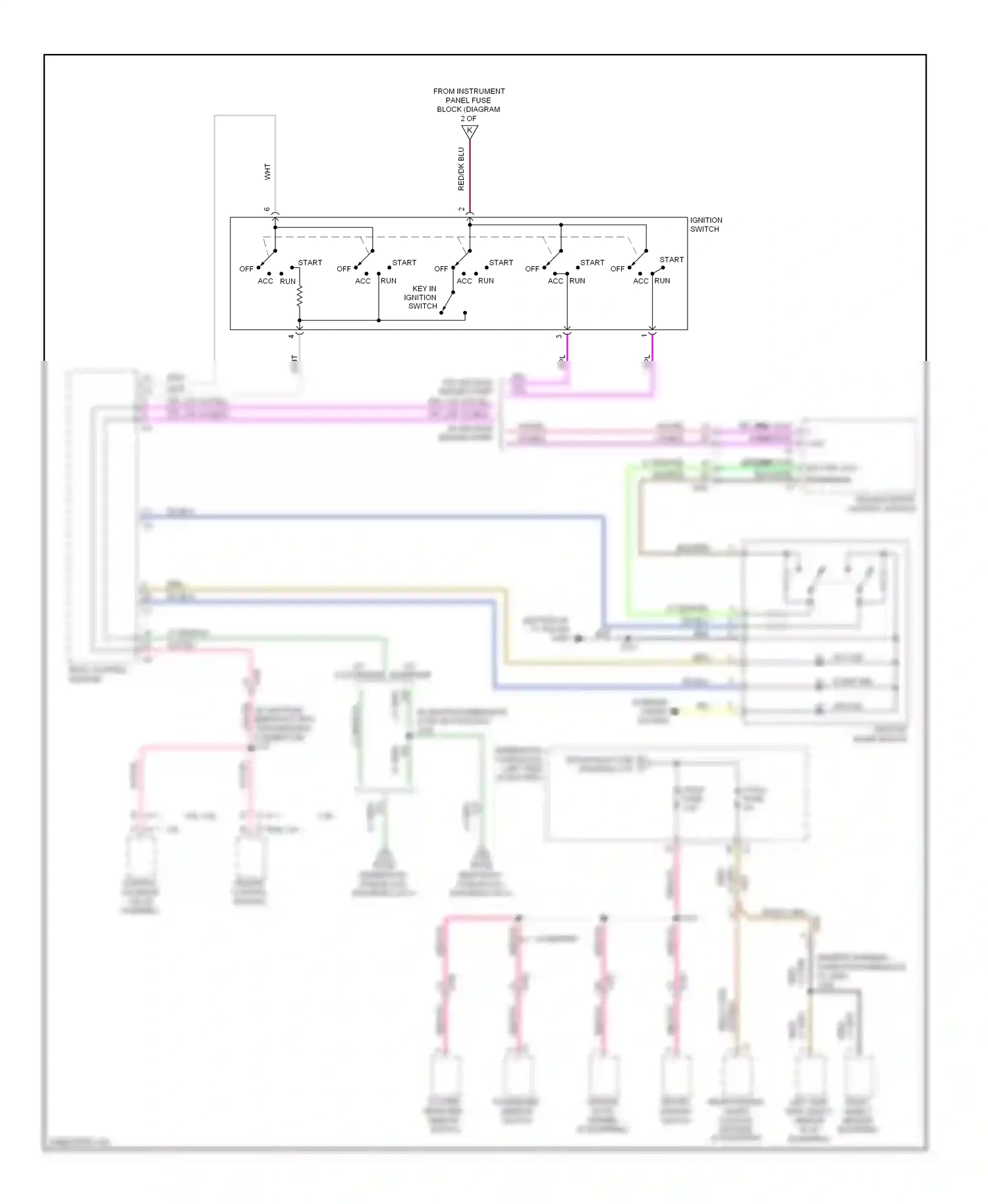 Buick LaCrosse II (2009-2013) red/vio wiring diagram  (14 of 21)
