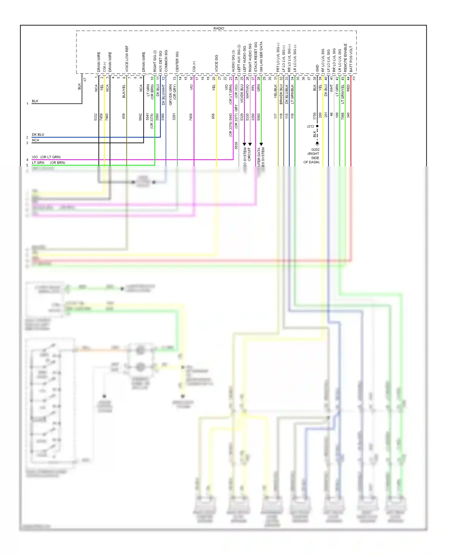 Buick LaCrosse II (2009-2013) source wiring diagram  (2 of 2)
