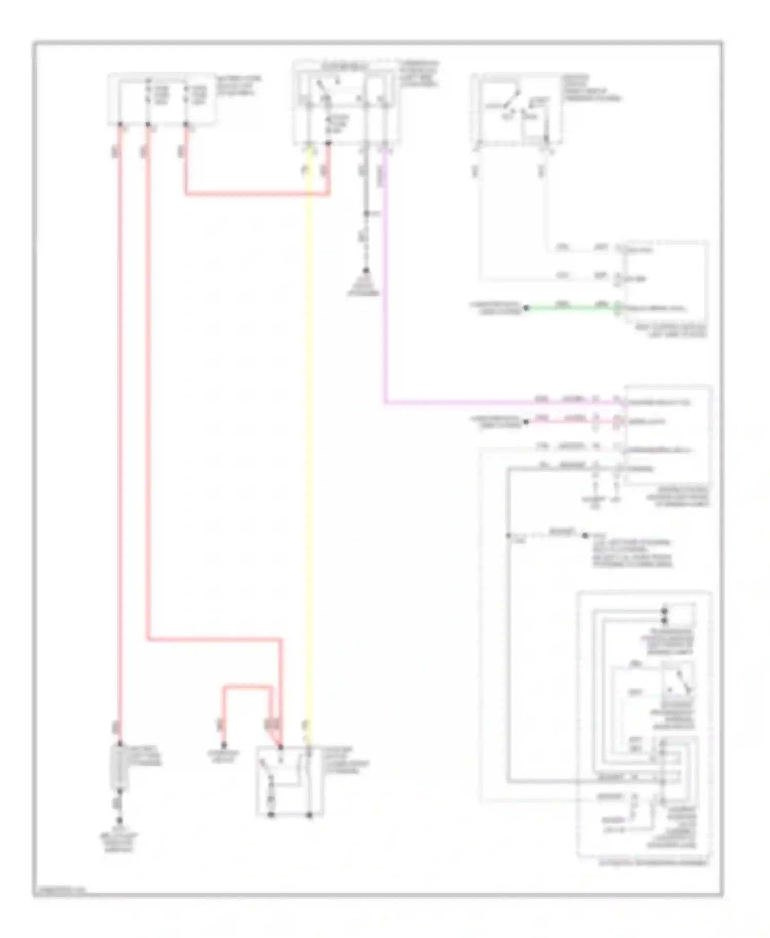 Wiring diagram starter relay for Buick LaCrosse II (2009-2013) (2 of 2)