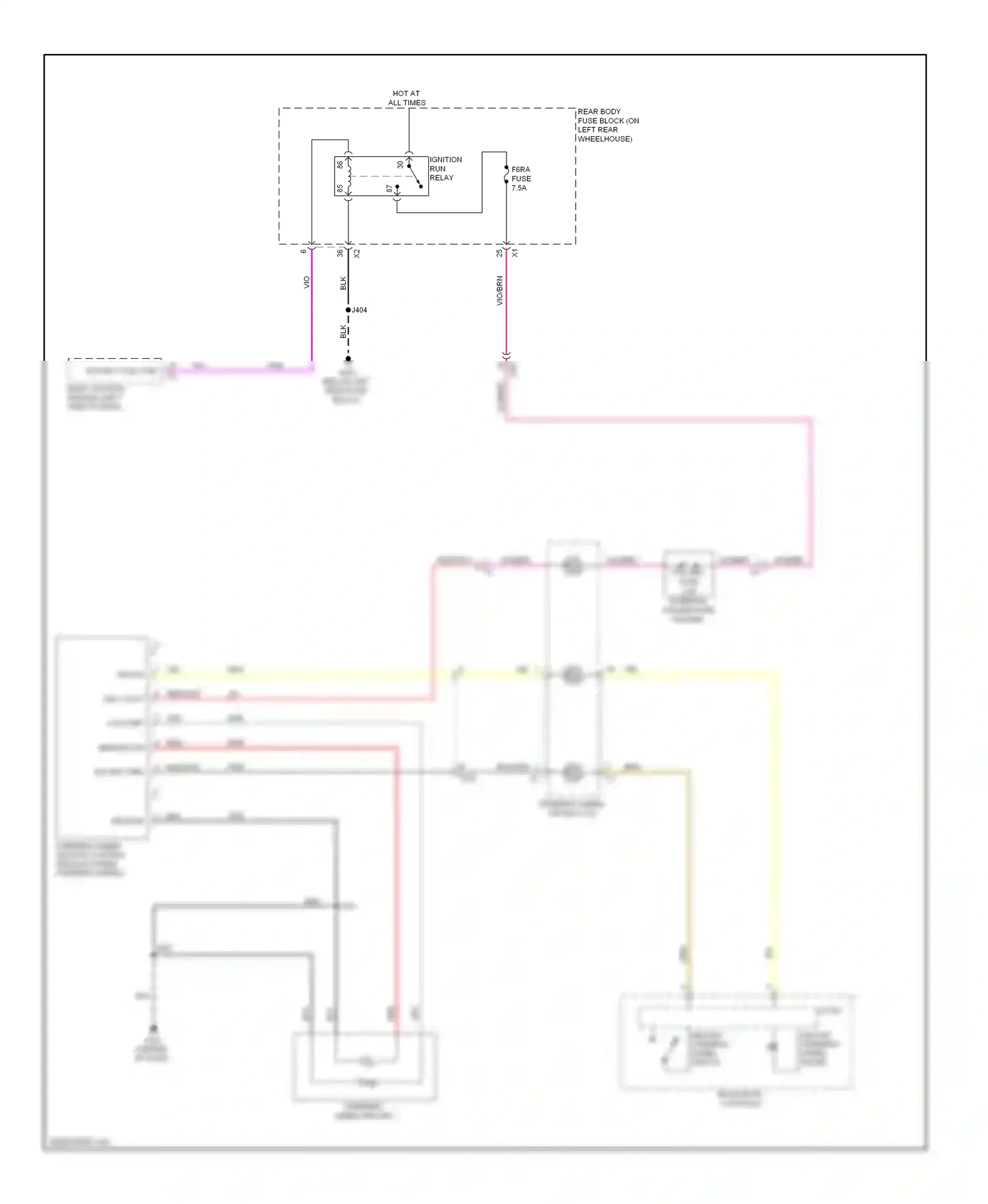 Wiring diagram vio/brn for Buick LaCrosse II (2009-2013) (2 of 5)