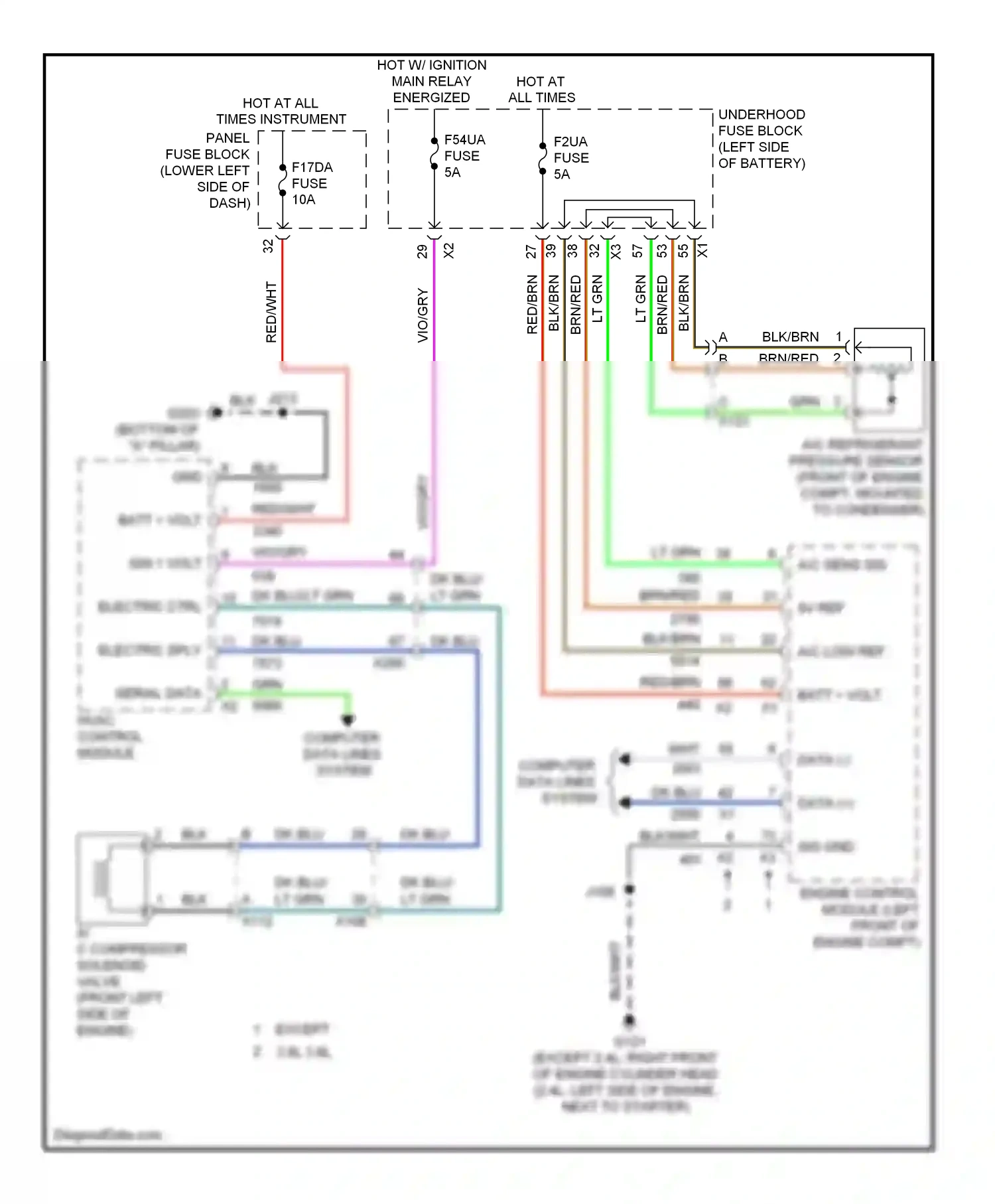 Wiring diagram vio/gry for Buick LaCrosse II (2009-2013) (3 of 28)