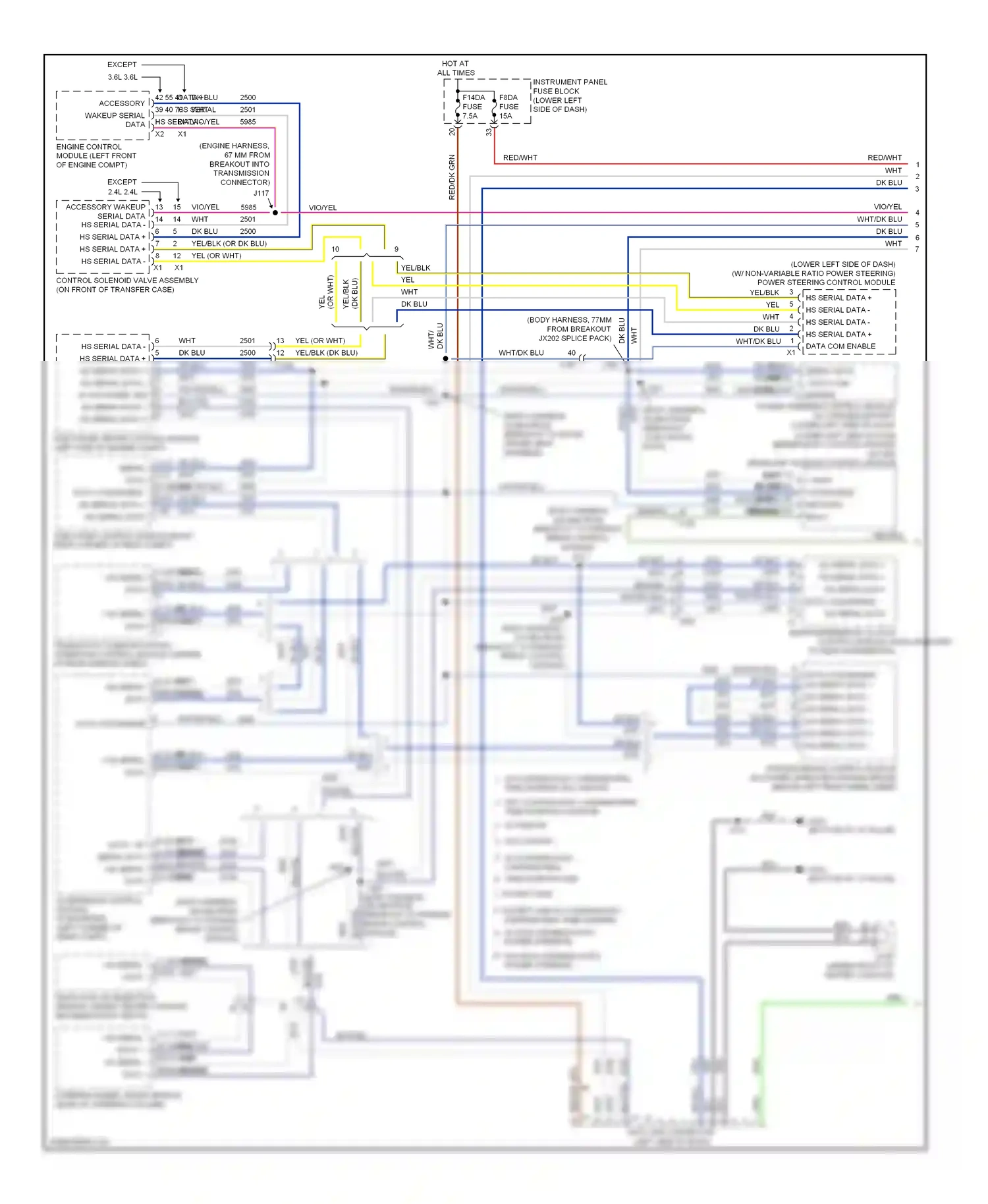 Wiring diagram wht/dk blu for Buick LaCrosse II (2009-2013) (5 of 27)