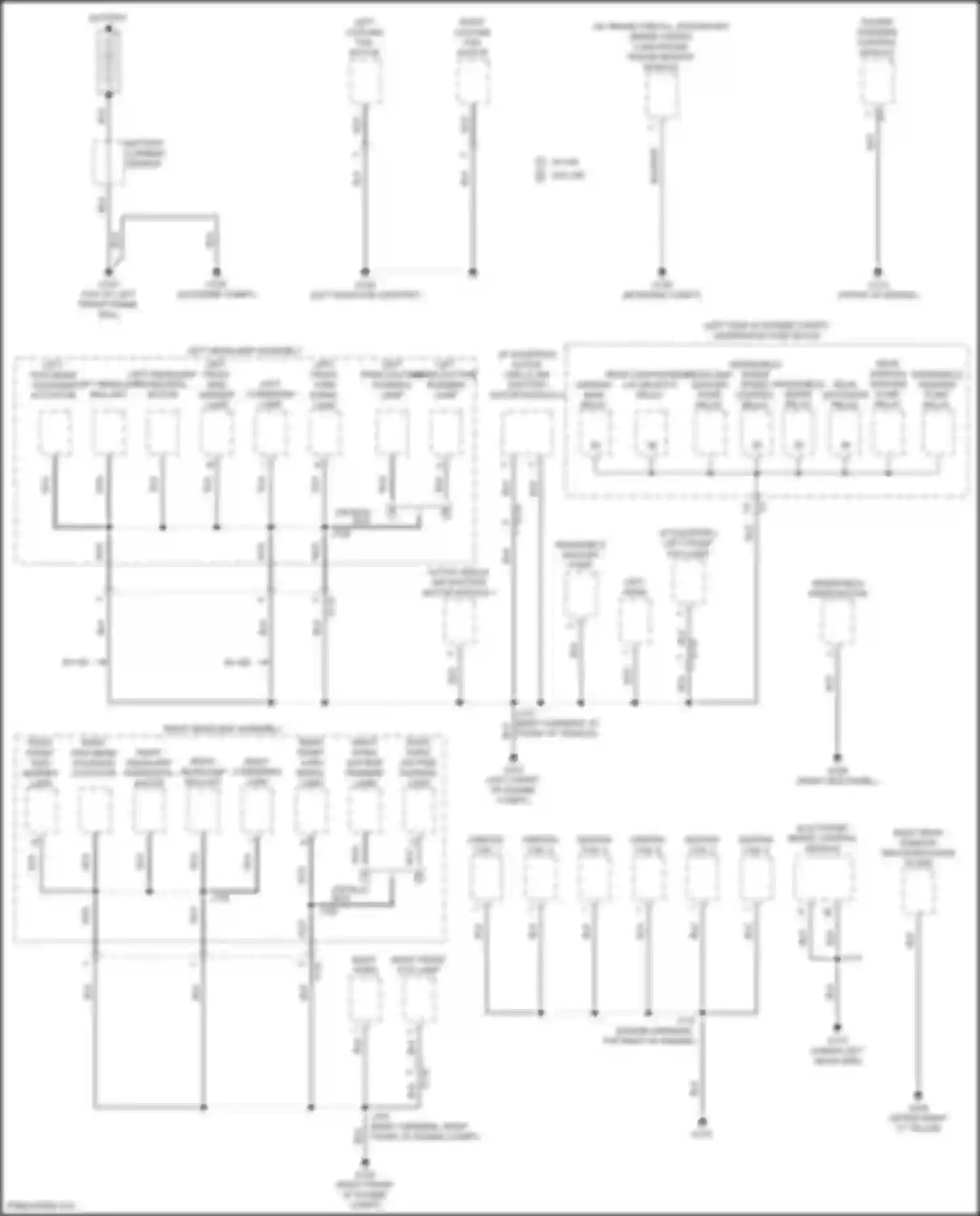 LaCrosse Buick III (2016-2019): Ground distribution circuit (1 of 6)