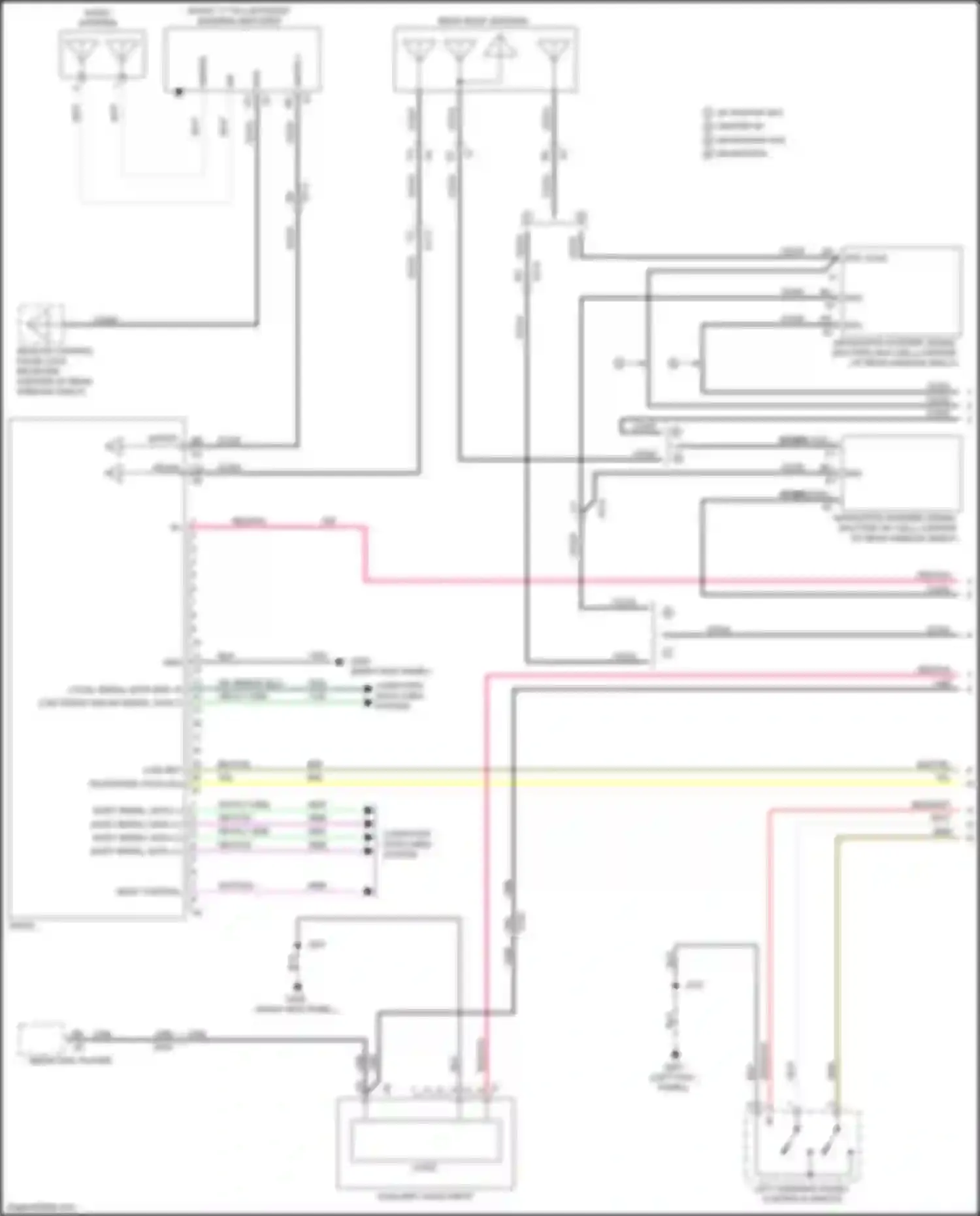 LaCrosse Buick III (2016-2019): Navigation circuit, w/o active noise (1 of 6)