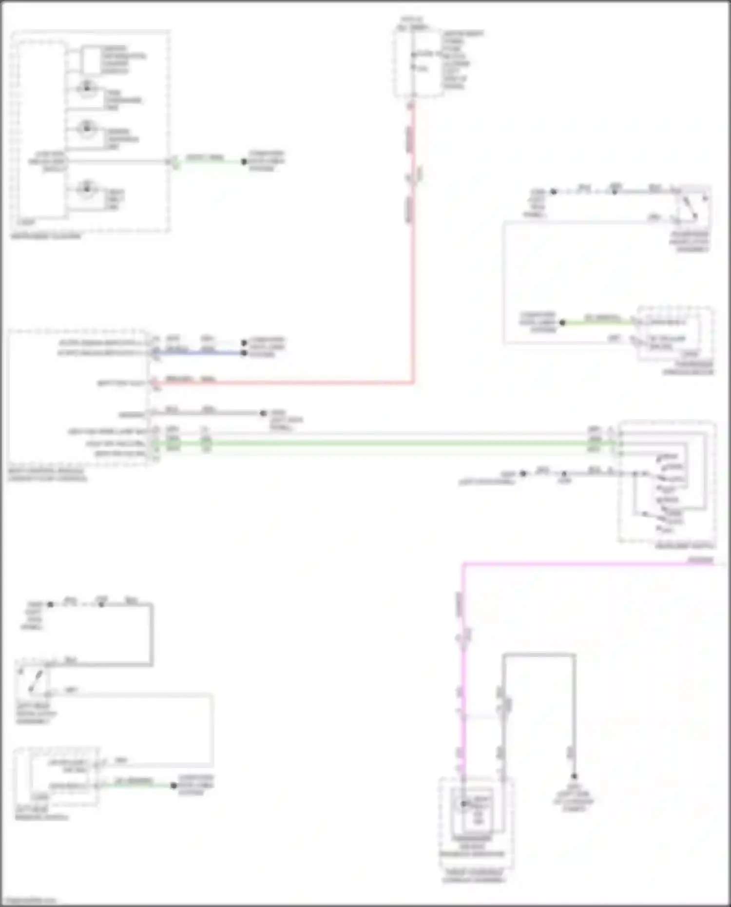 LaCrosse Buick III (2016-2019): Warning systems circuit (1 of 2)