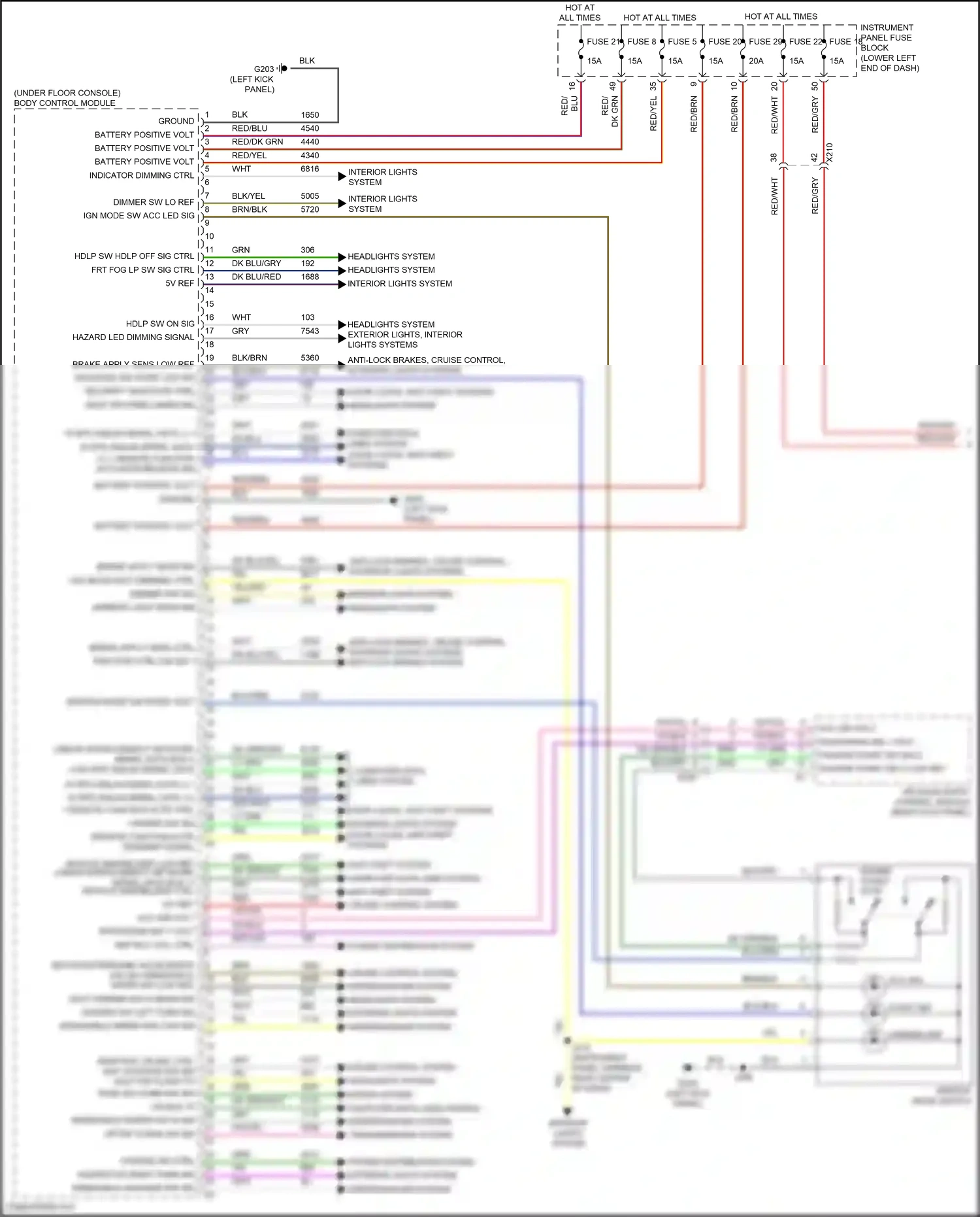 Wiring diagram acc ind for Buick LaCrosse III (2016-2019) (1 of 2)