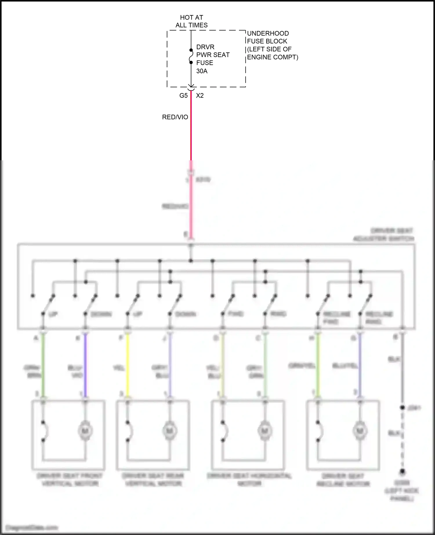 Wiring diagram blu for Buick LaCrosse III (2016-2019) (2 of 44)