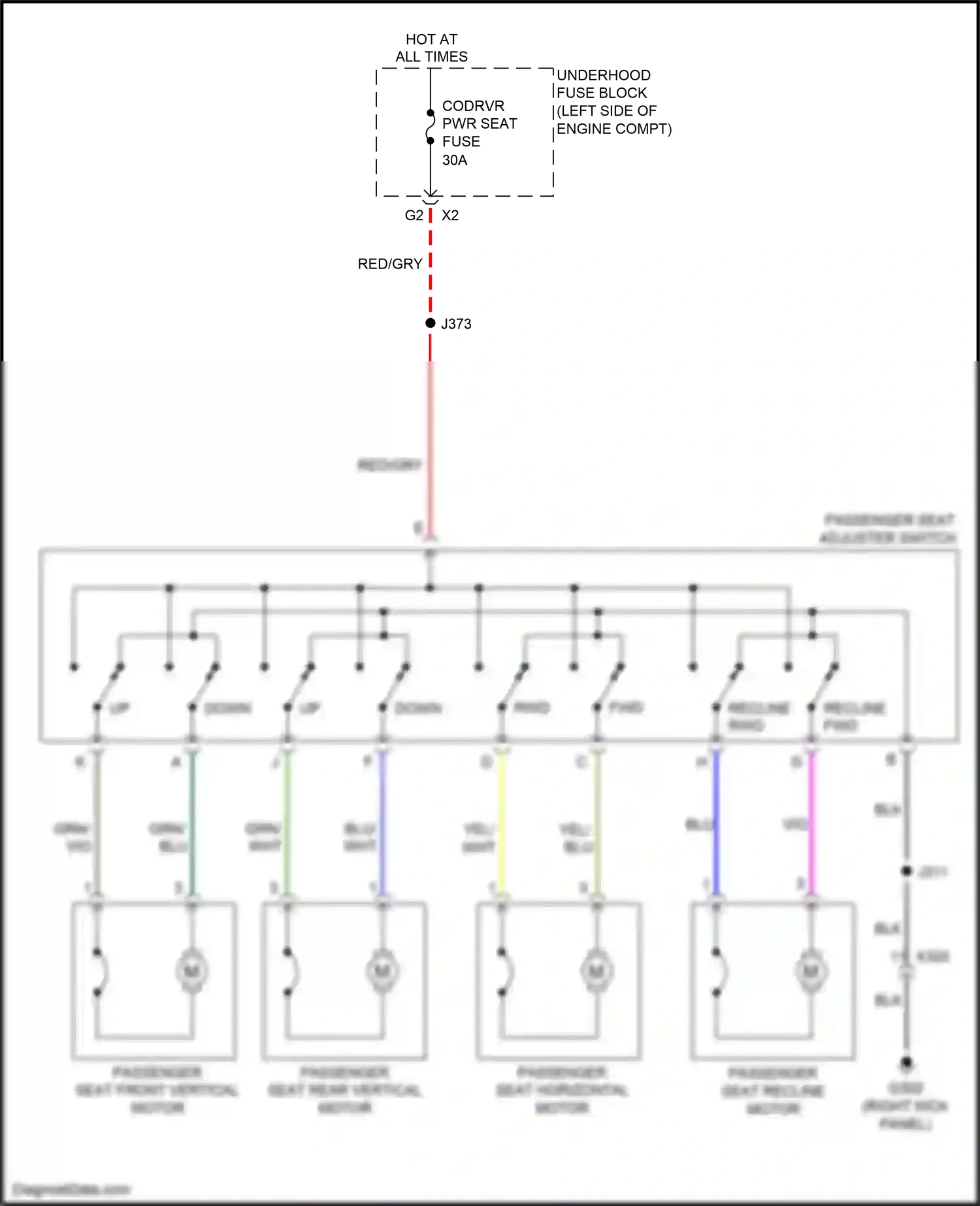 Wiring diagram blu for Buick LaCrosse III (2016-2019) (4 of 44)