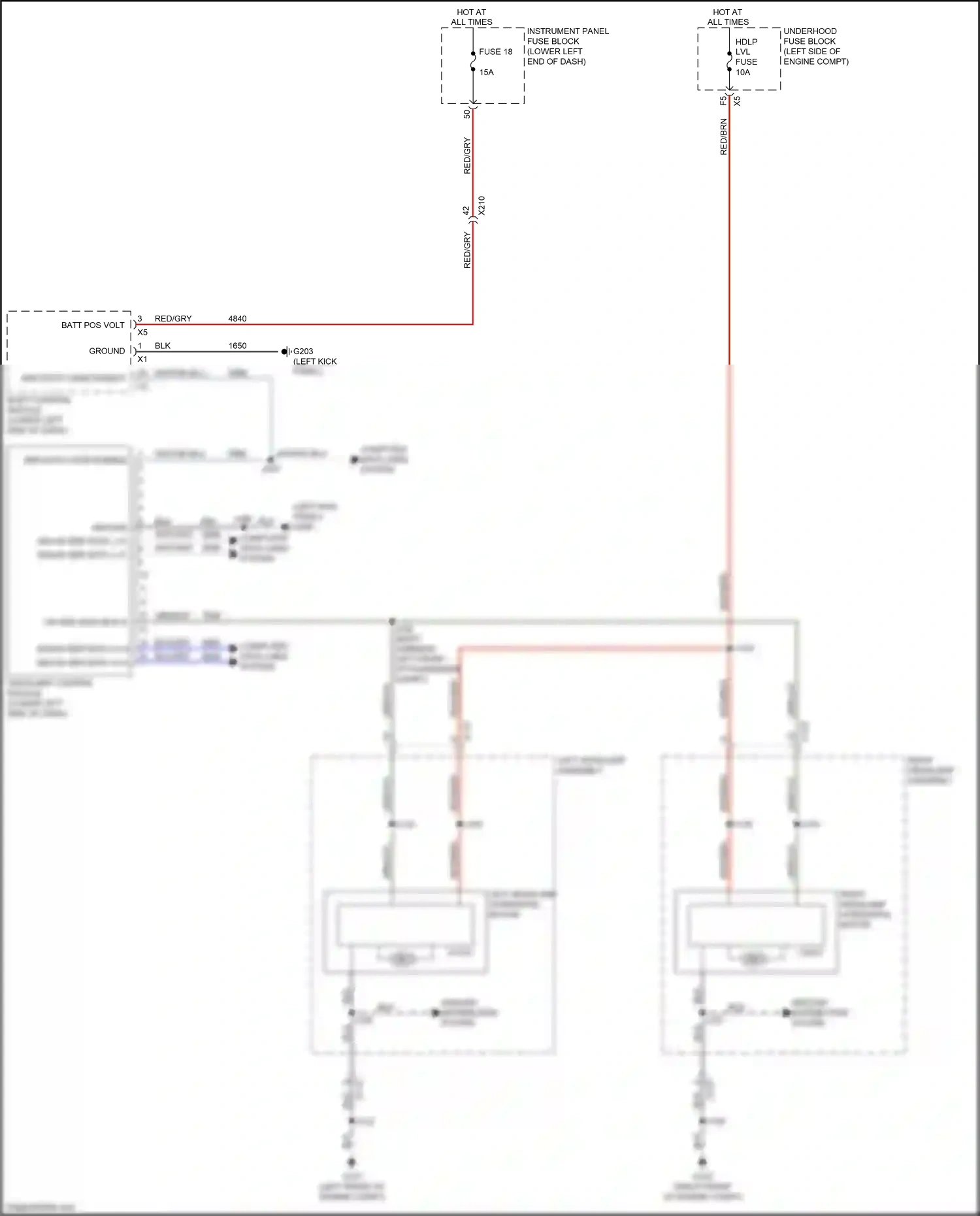 Buick LaCrosse III (2016-2019) blu/gry wiring diagram  (10 of 27)