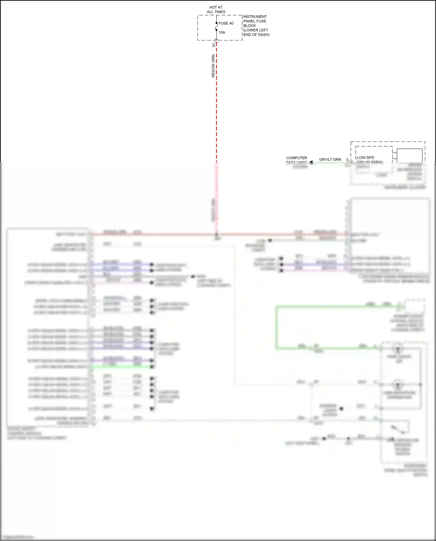 Buick LaCrosse III (2016-2019) blu/gry wiring diagram  (11 of 27)