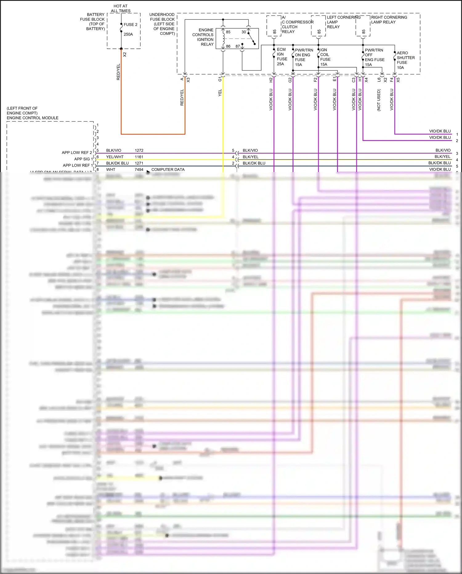 Buick LaCrosse III (2016-2019) blu/gry wiring diagram  (25 of 27)