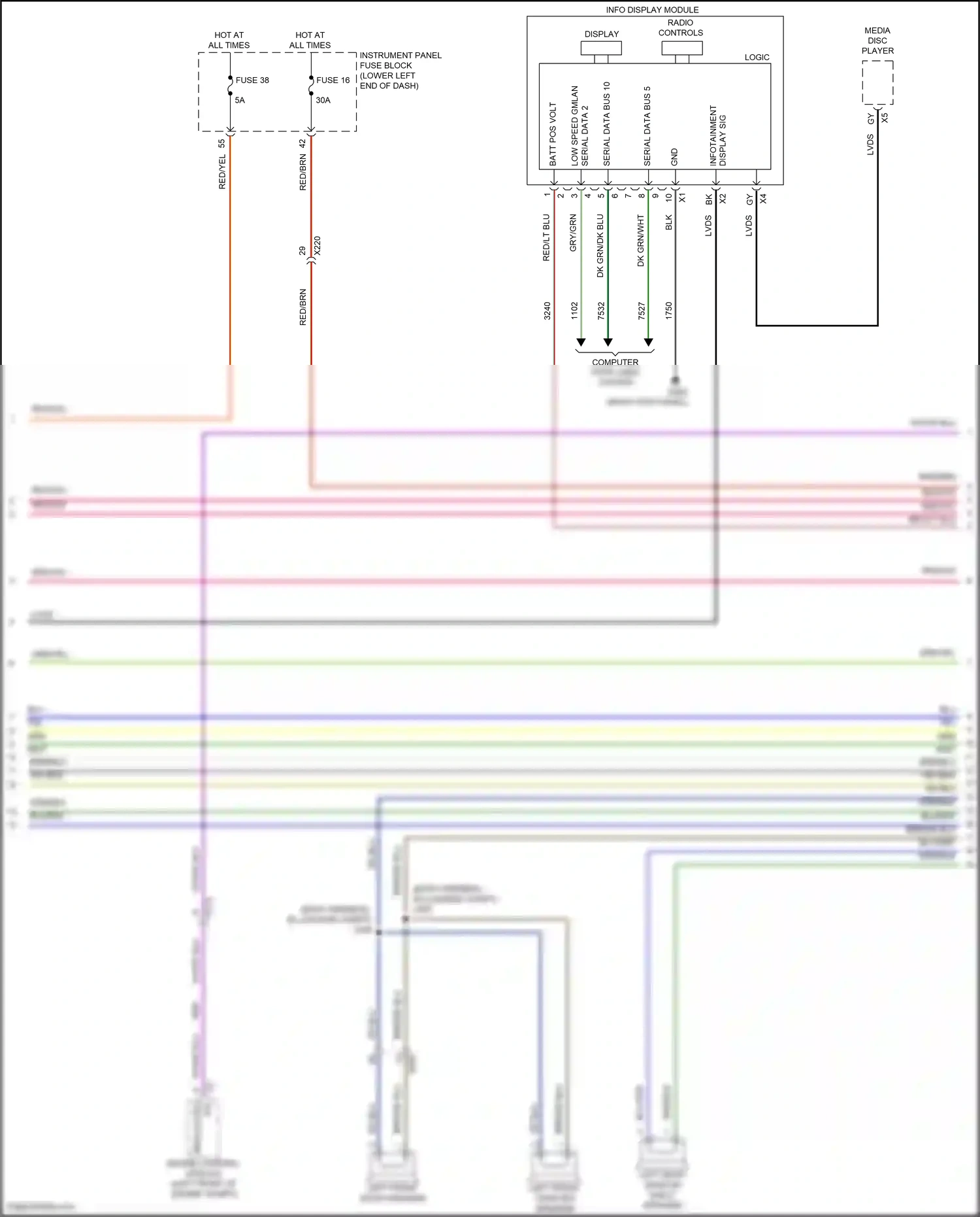 Wiring diagram brn/dk blu for Buick LaCrosse III (2016-2019) (2 of 16)