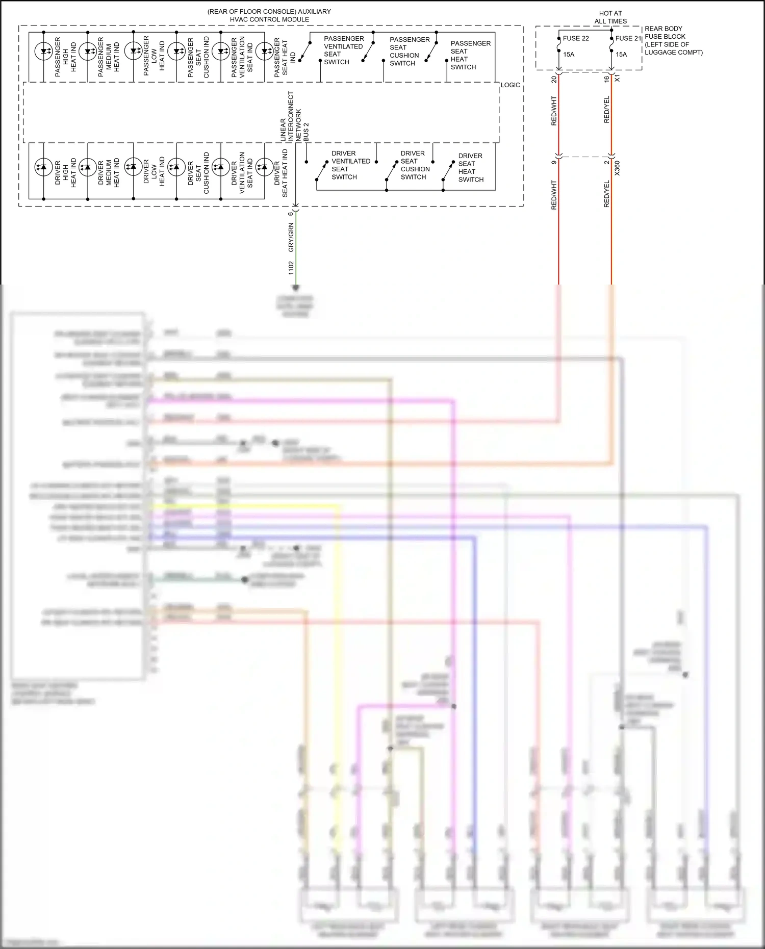 Wiring diagram bus 2 for Buick LaCrosse III (2016-2019) (1 of 1)