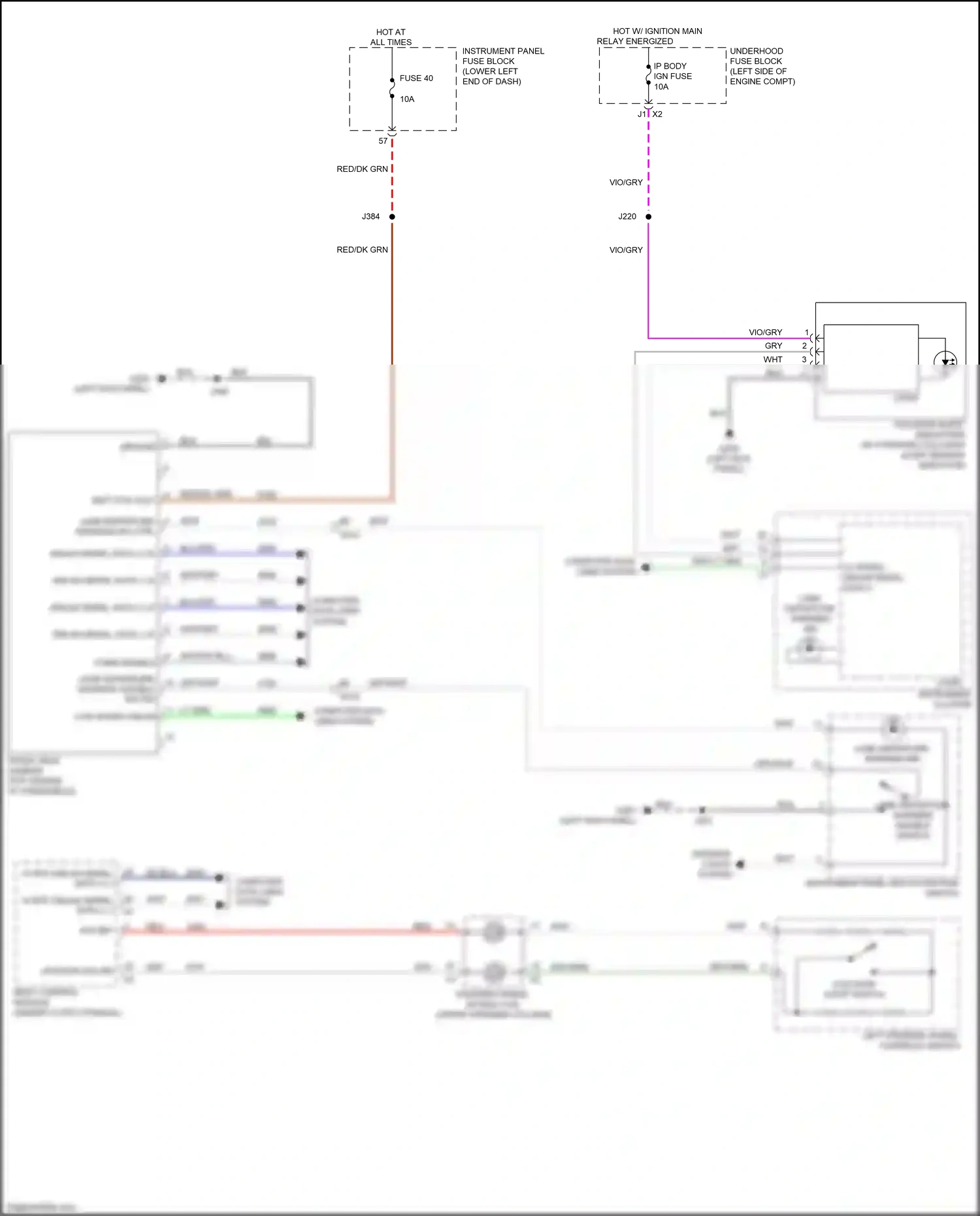 Wiring diagram dk blu for Buick LaCrosse III (2016-2019) (54 of 74)