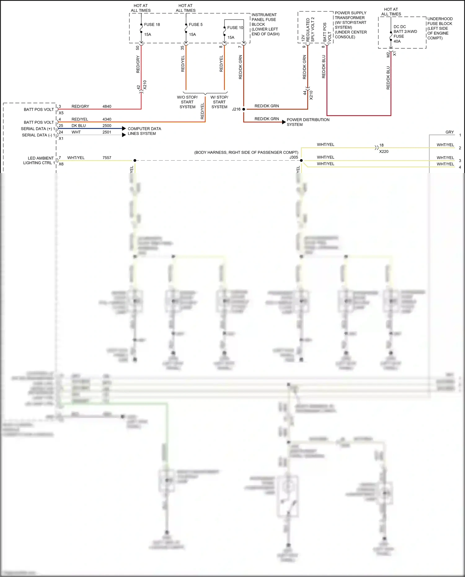 Wiring diagram dk blu for Buick LaCrosse III (2016-2019) (51 of 74)