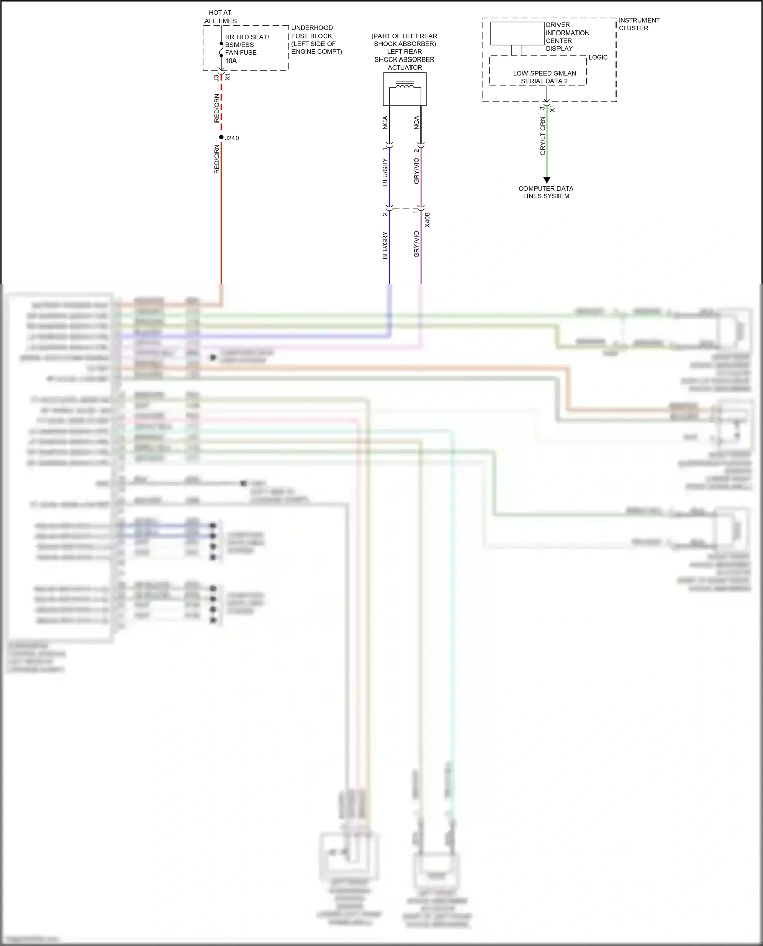 Wiring diagram dk blu for Buick LaCrosse III (2016-2019) (37 of 74)