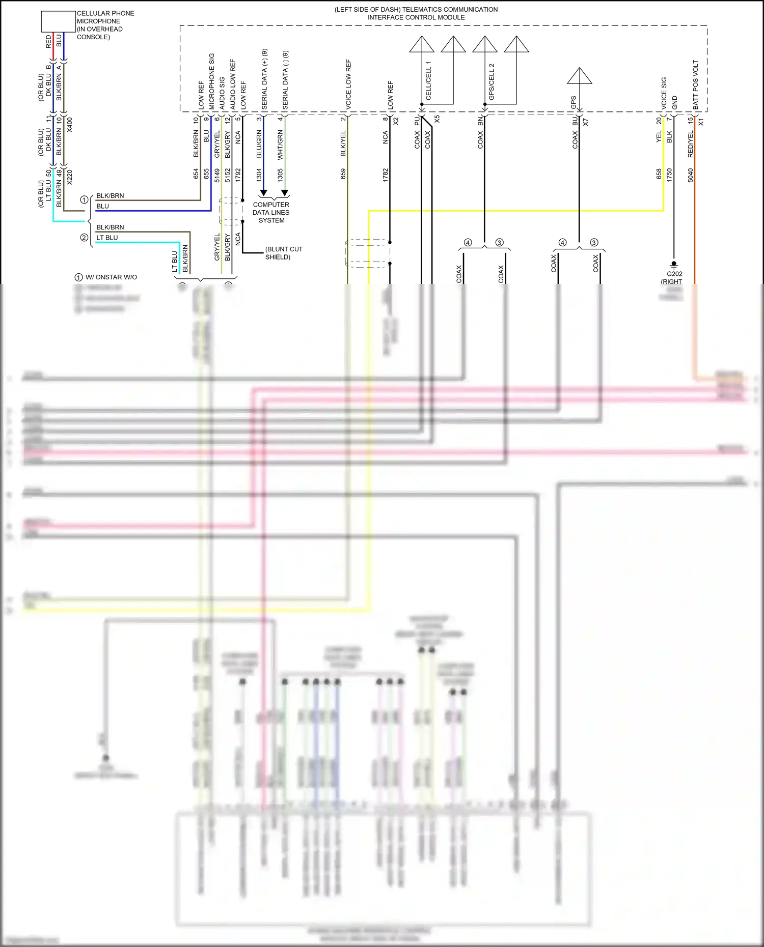 Wiring diagram dk blu for Buick LaCrosse III (2016-2019) (61 of 74)