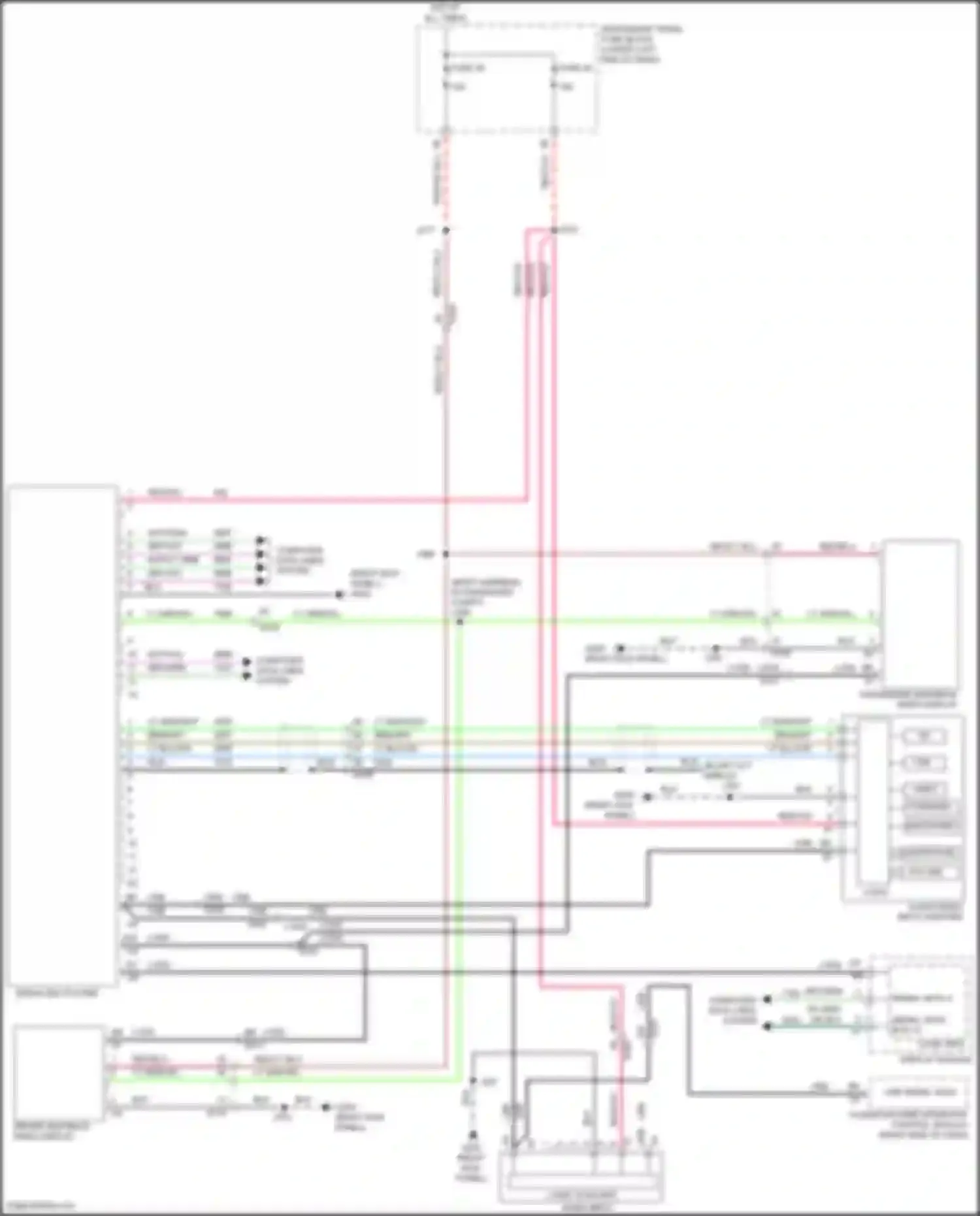 Wiring diagram driver seatback video display for Buick LaCrosse III (2016-2019) (3 of 3)