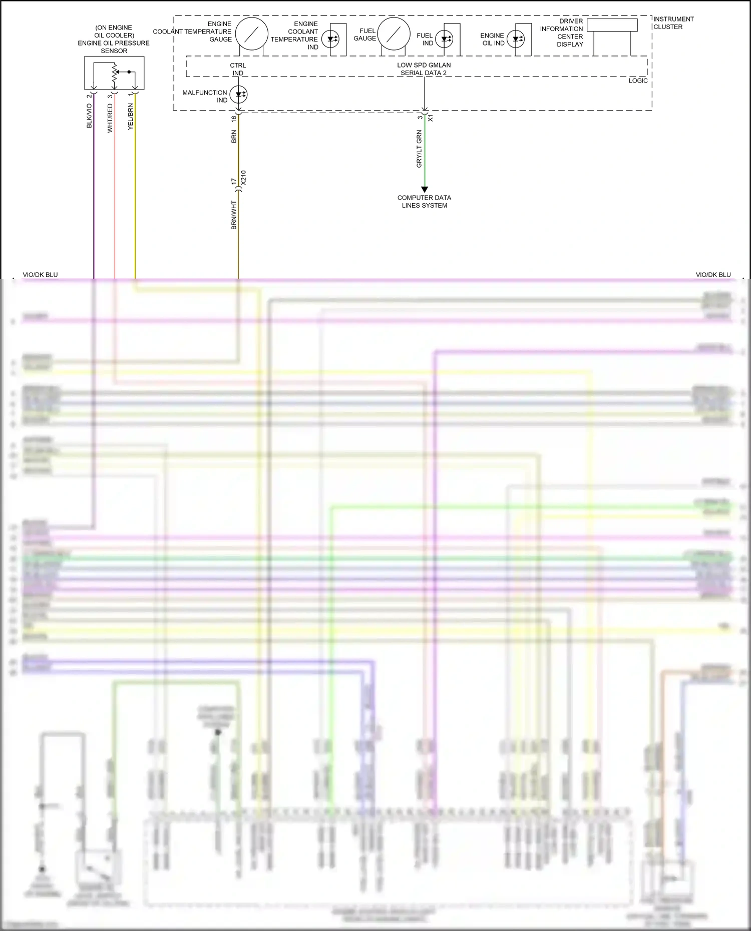 Wiring diagram engine oil ind for Buick LaCrosse III (2016-2019) (1 of 1)