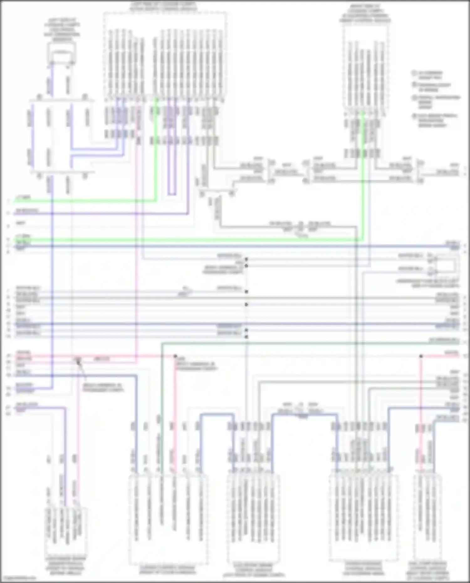 Wiring diagram front object sens ctrl 2 for Buick LaCrosse III (2016-2019) (3 of 3)