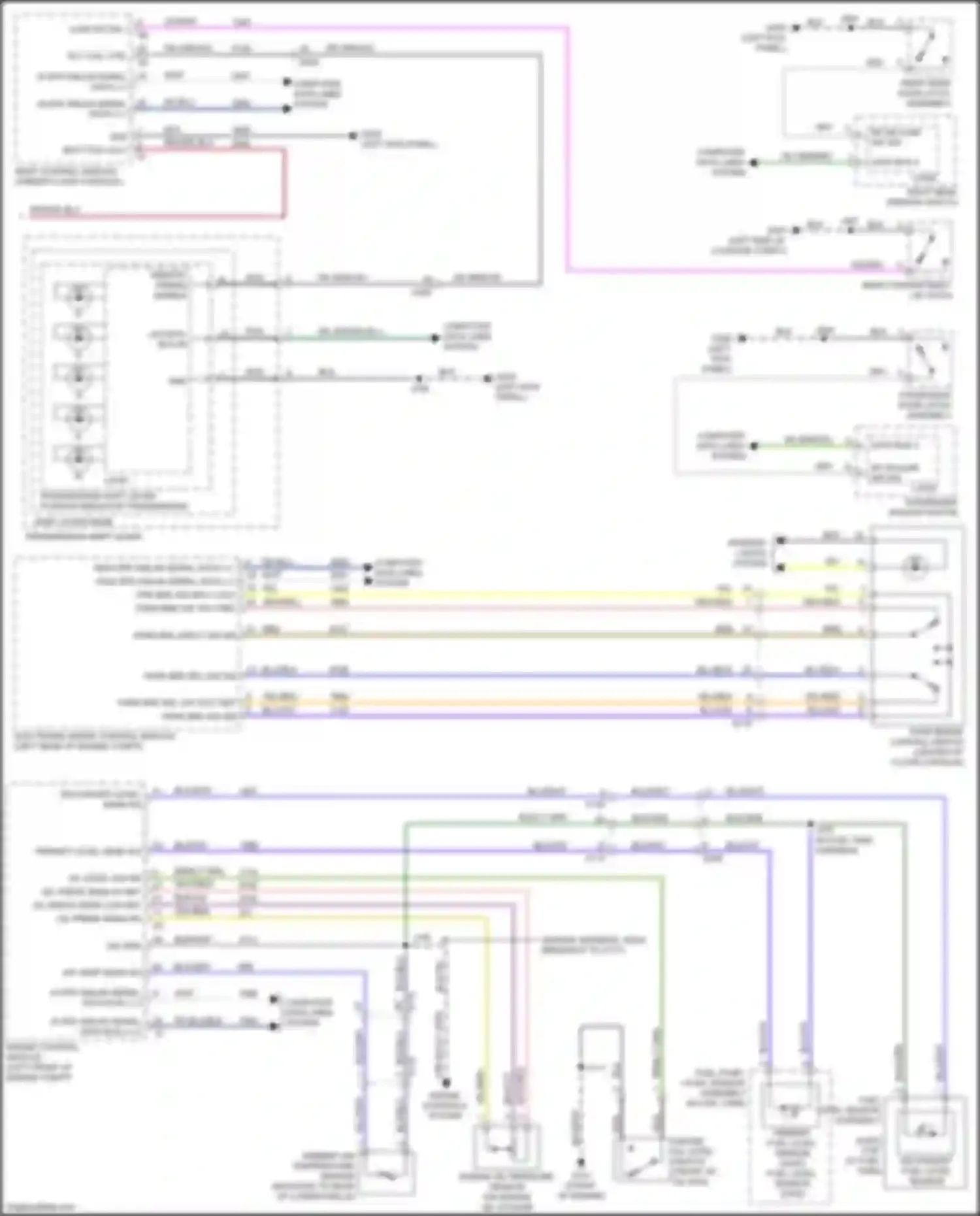 Wiring diagram fuel level sensor for Buick LaCrosse III (2016-2019) (1 of 2)