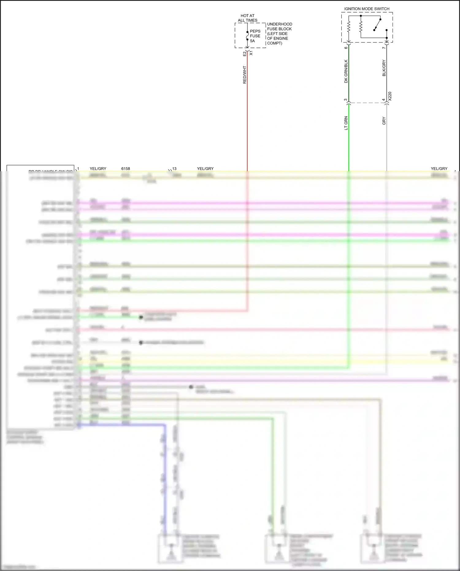 Wiring diagram grn/gry for Buick LaCrosse III (2016-2019) (4 of 10)