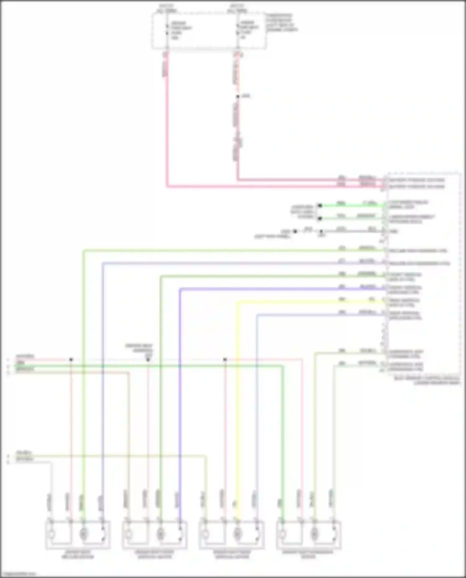 Wiring diagram horizontal mtr forward ctrl for Buick LaCrosse III (2016-2019) (1 of 1)